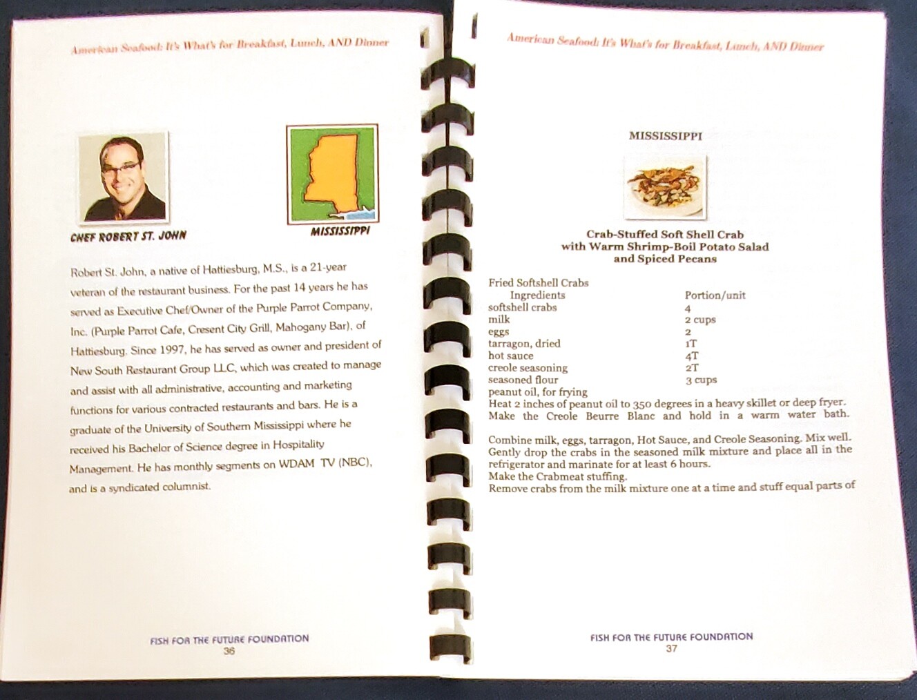 Vintage Fish for the Future Foundation Cookbook “American Seafood”