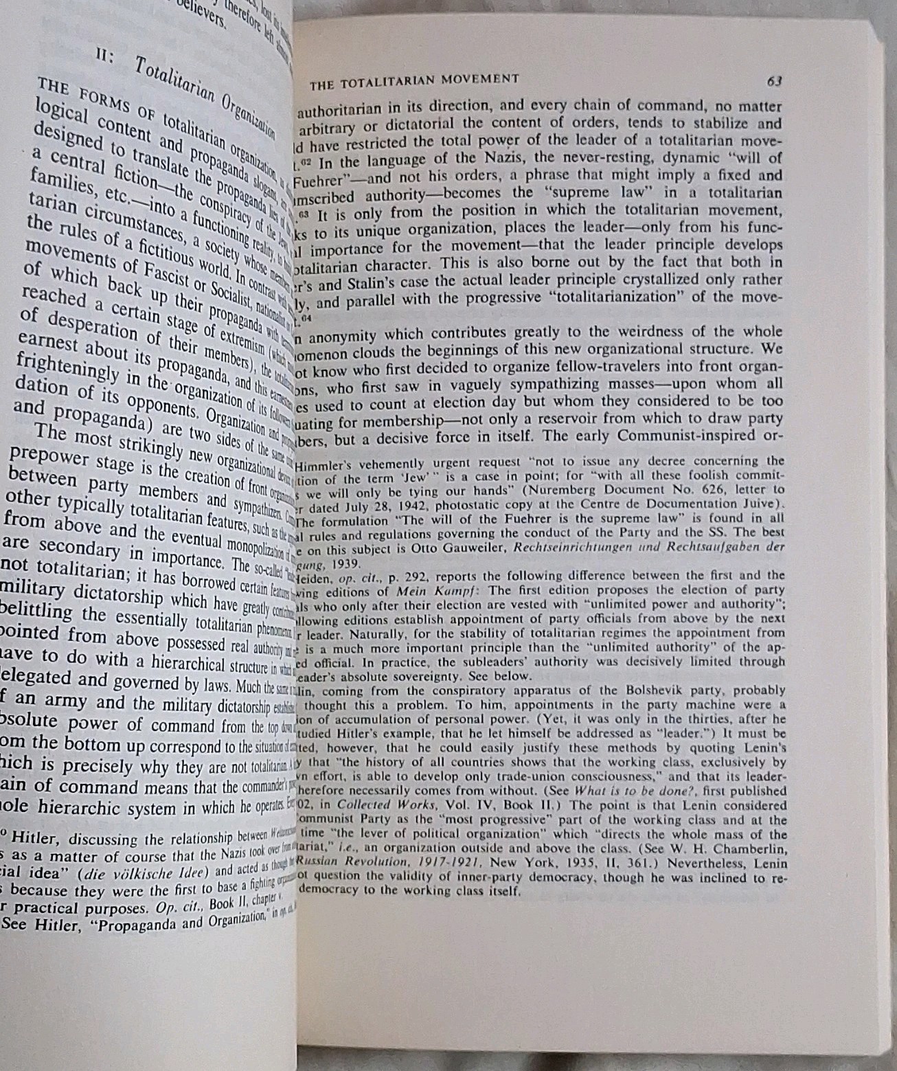 Hannah Arendt The Origins of Totalitarianism Trilogy PB Set 1970 HB 131-133