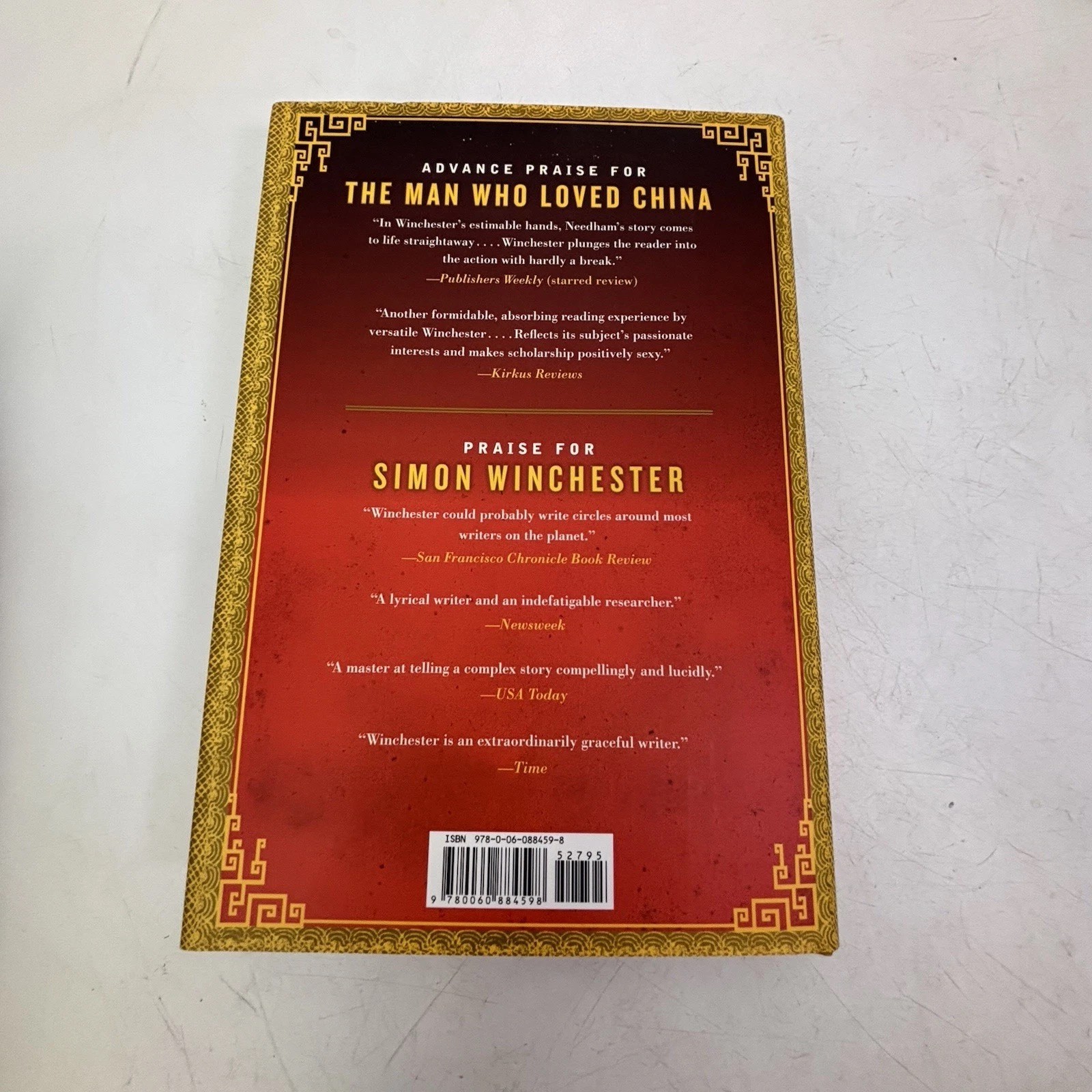 The Man Who Loved China, Simon Winchester. Harper 2008. Signed First Printing.