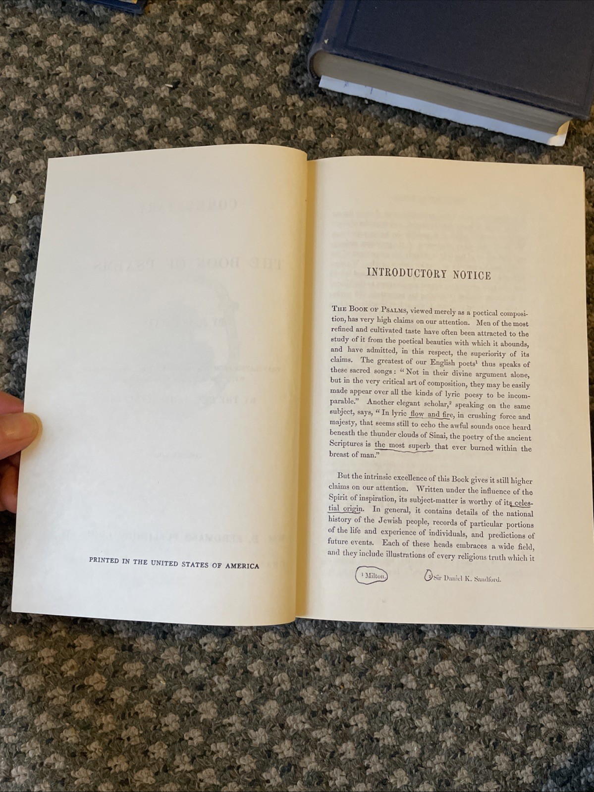 Calvin’s Commentary on Palms 5 Volume Set Eerdmans 1949 Hardback
