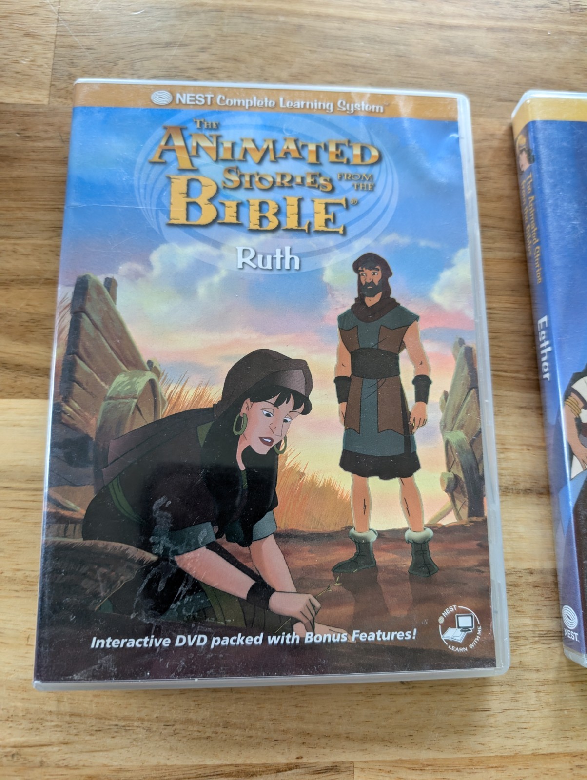 THE ANIMATED STORIES FROM THE BIBLE BY NEST DVD, Esther And Ruth, Lot Of 2