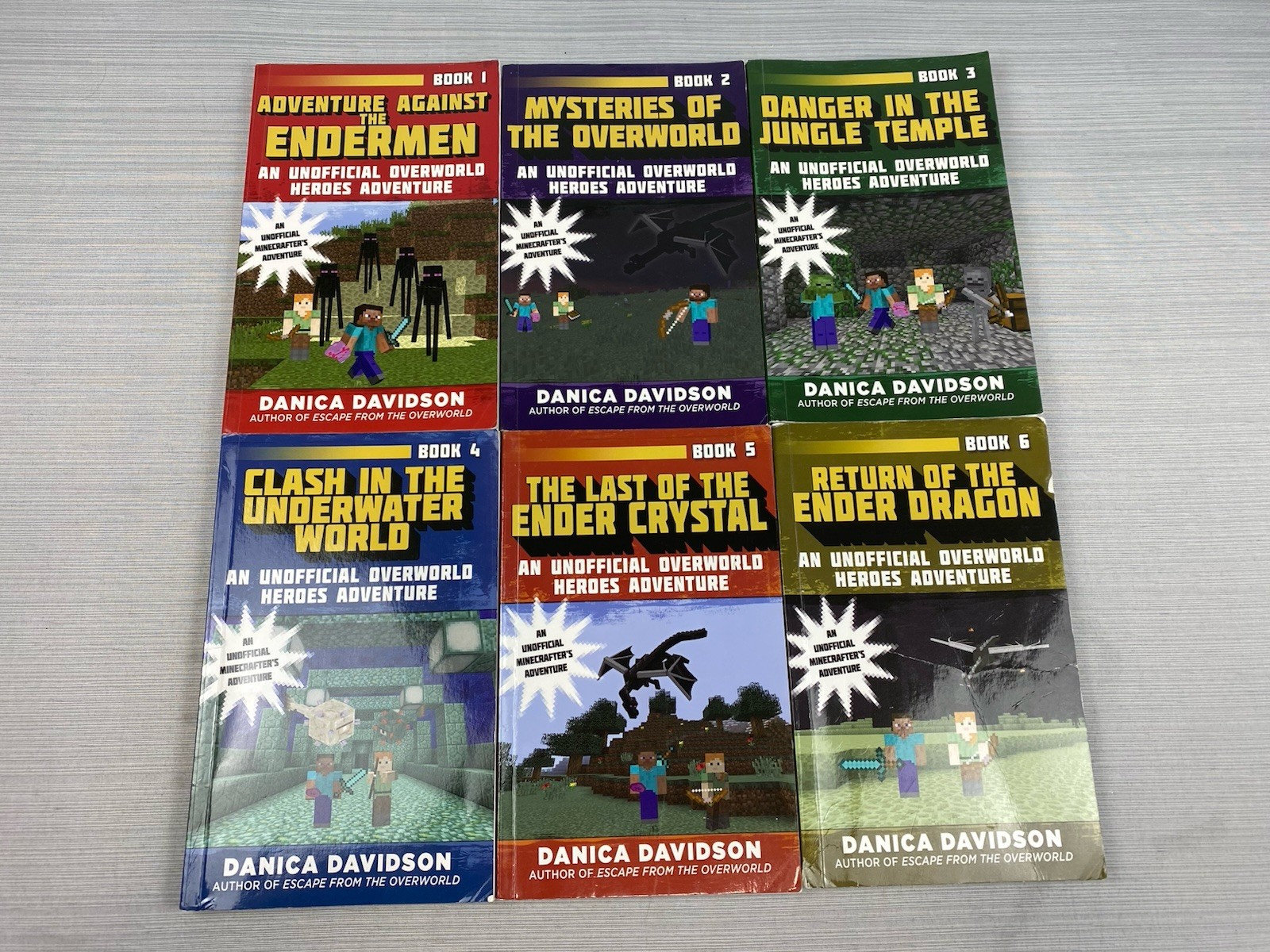 Minecraft Books – Lot Of 12 Unofficial Overworld Adventure, The Shipwreck Mojang