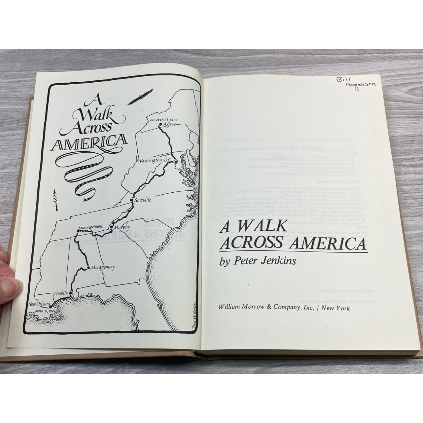 A Walk Across America By Peter Jenkins Hardcover Vintage 1979