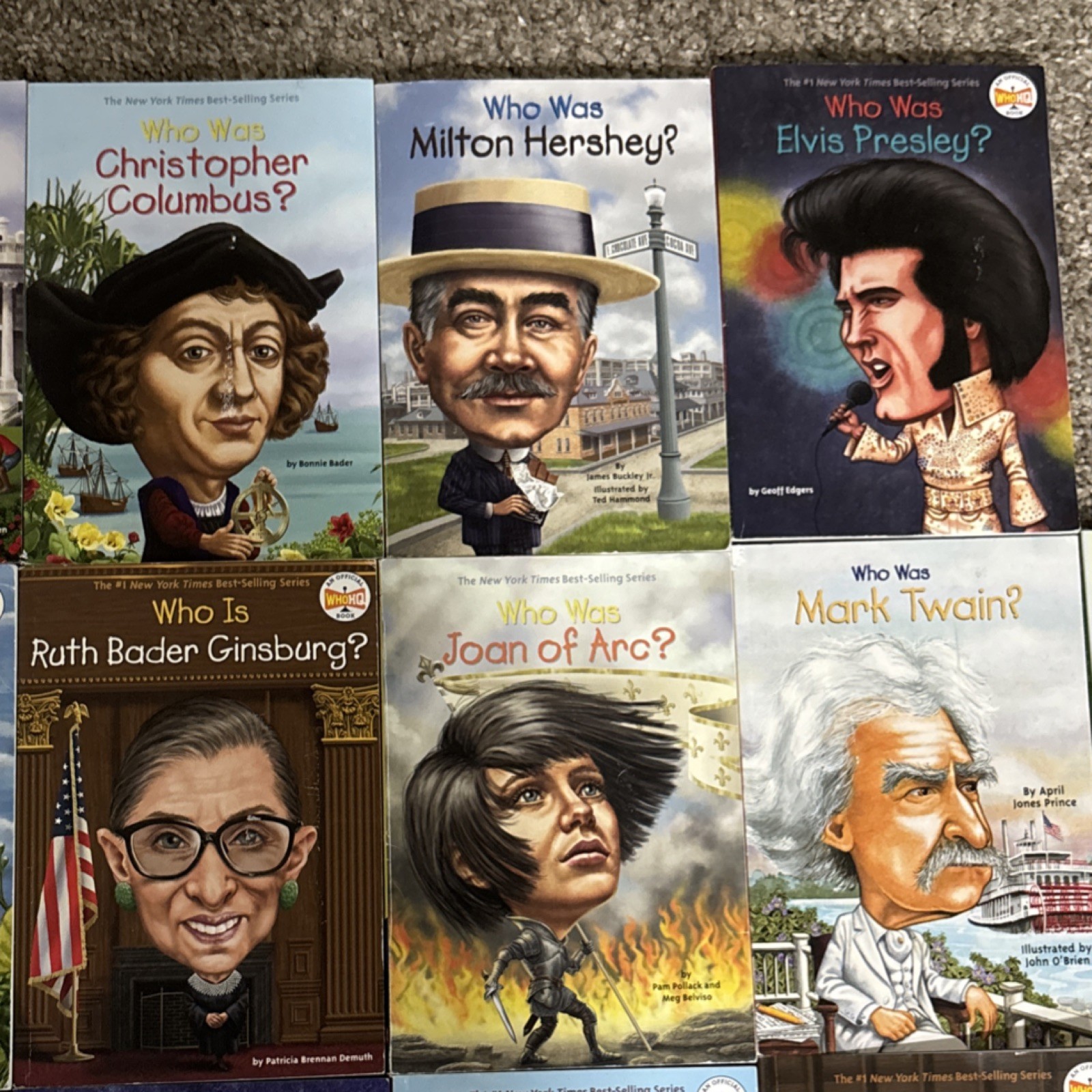 Who Was? Nonfiction Biographies Book Lot of 22
