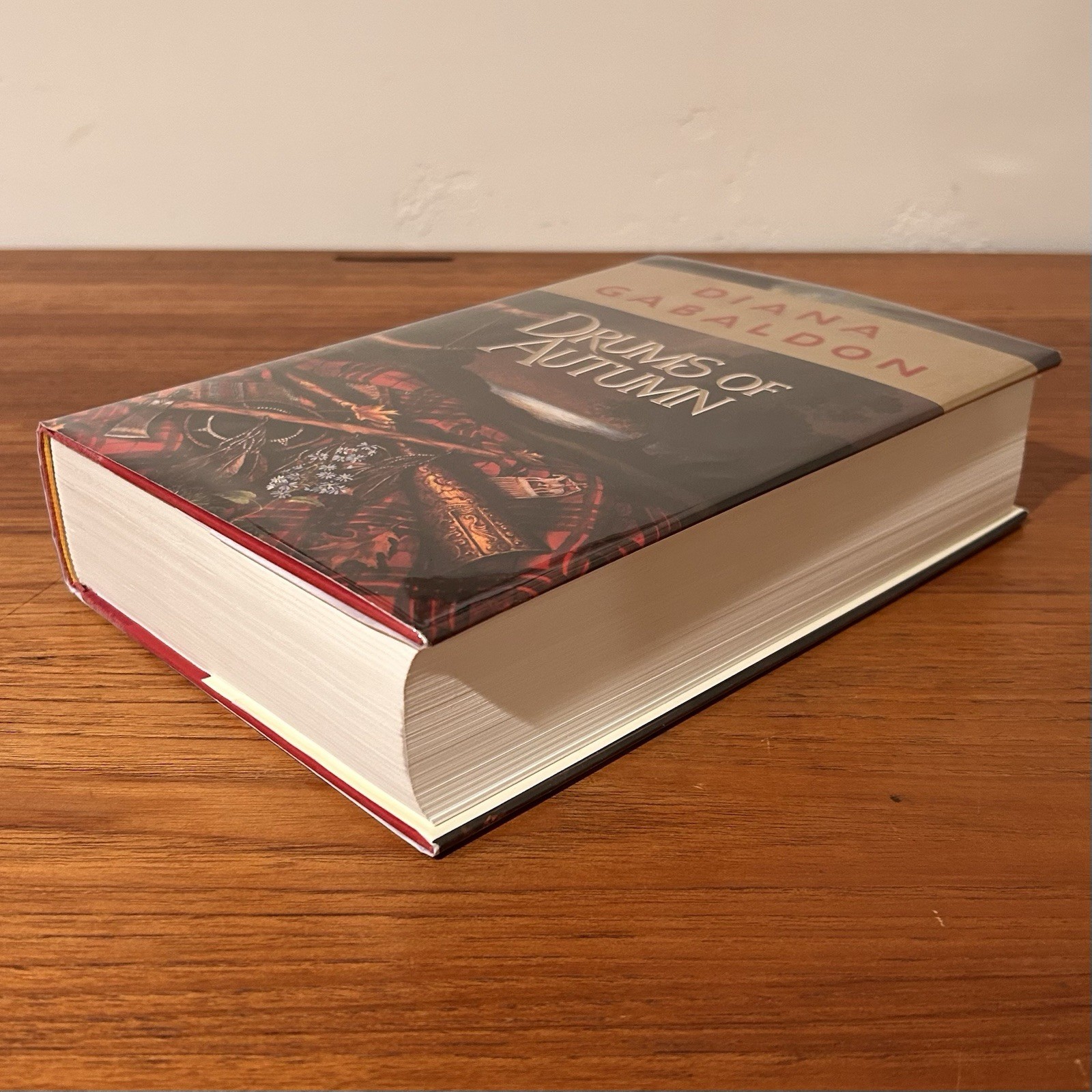 DRUMS OF AUTUMN Diana Gabaldon SIGNED Fantasy Outlander #4 HCDJ EXC