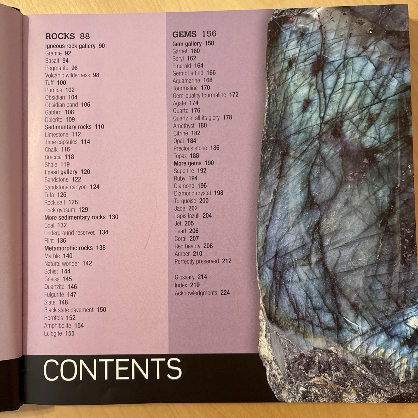 Book: Rocks, Minerals & Gems by Sean Callery & Miranda Smith Scholastic 2014