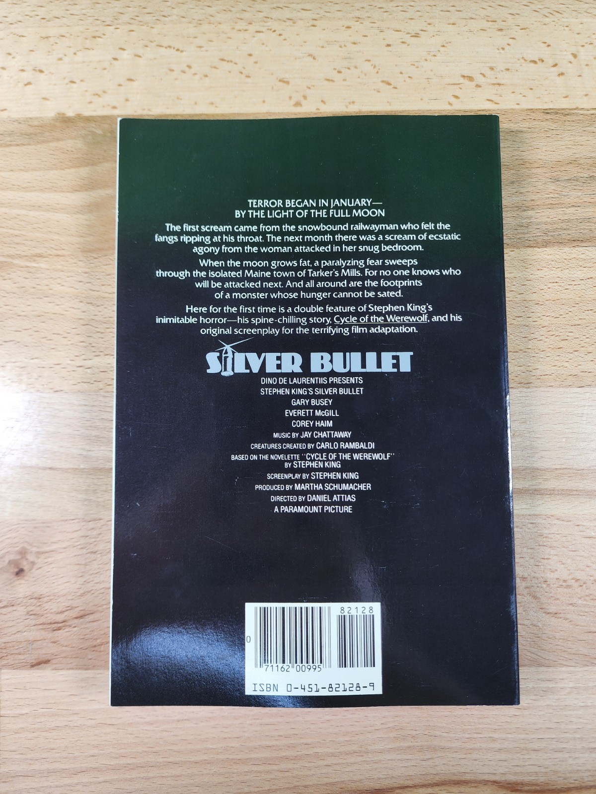 Silver Bullet By Stephen King, Second Printing 1985 PB Cycle Of The Werewolf