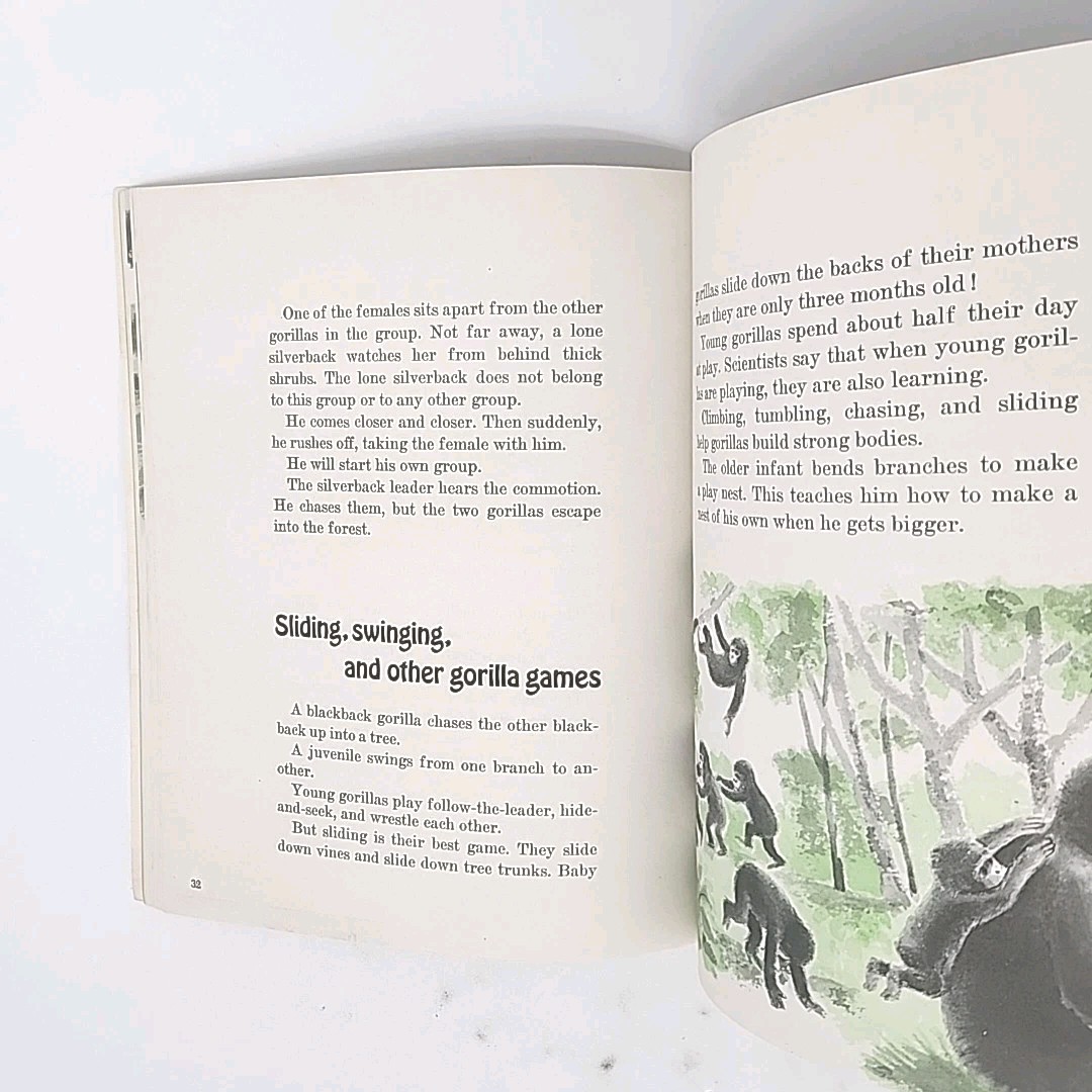 Great Gorillas by Ann McGovern FIRST EDITION 1980 Paperback Book