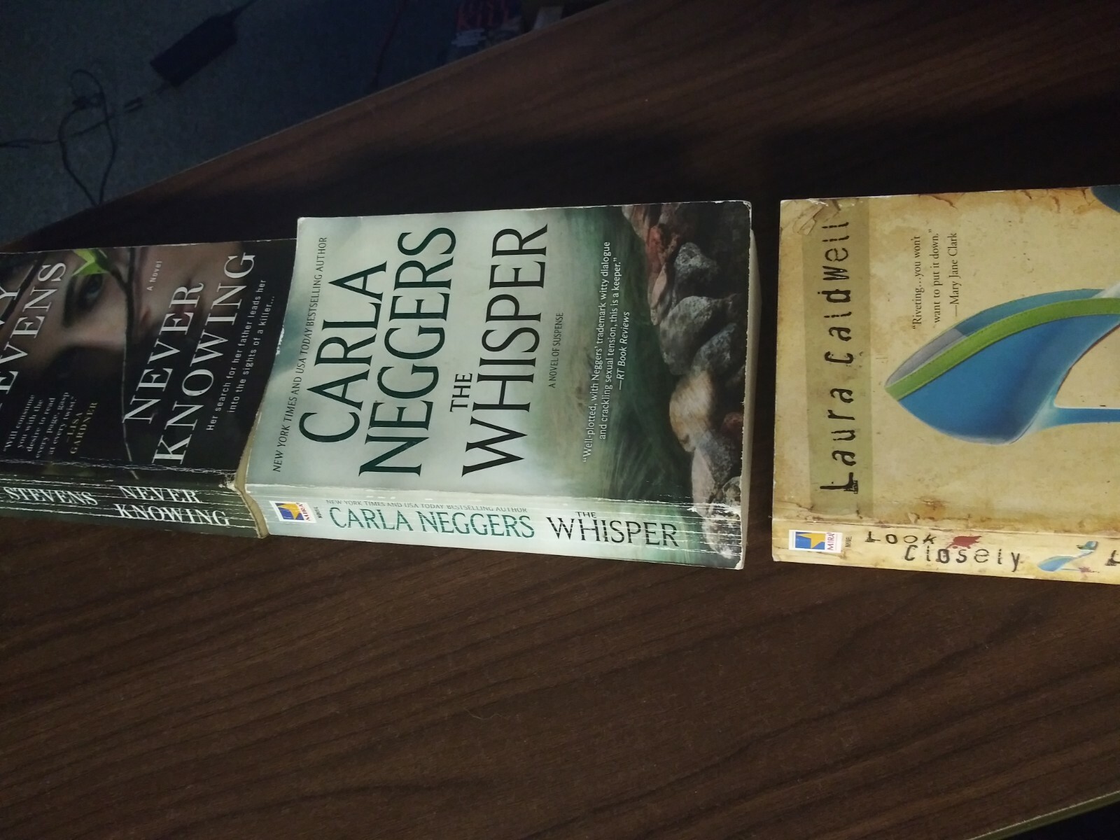Lot Of 3 Paperback Novels Laura Caldwell, Carla Neggers, Chevy Stevens