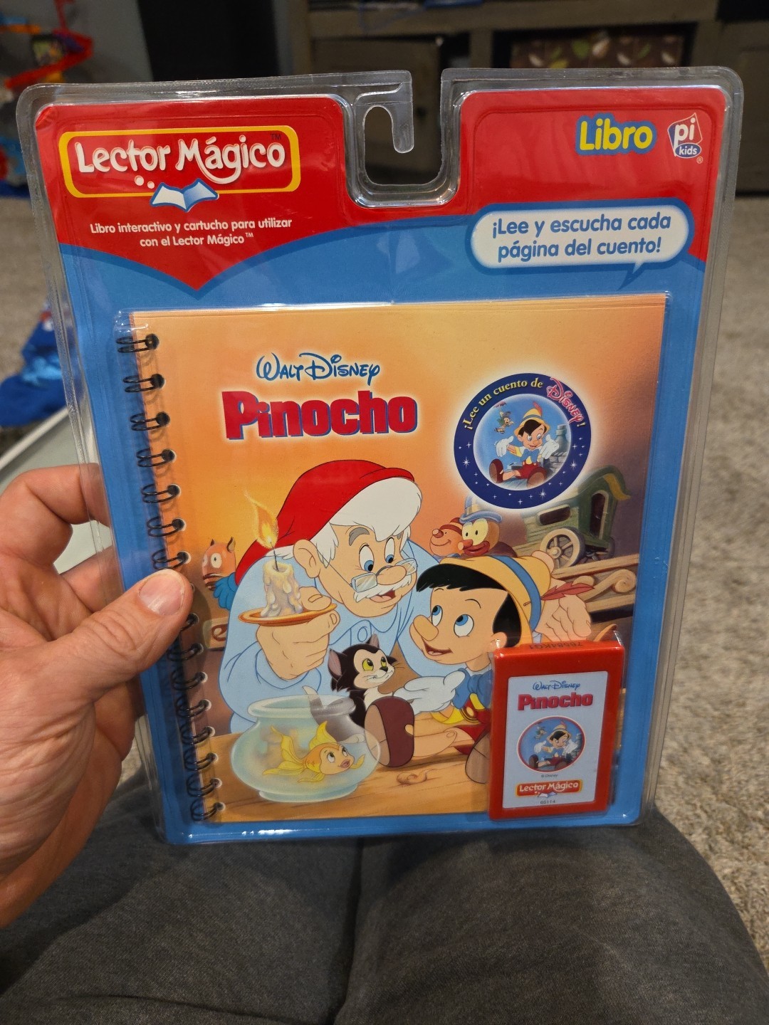 Lector Magico Pinocho Walt Disney Libro Spanish NIP Story Reader