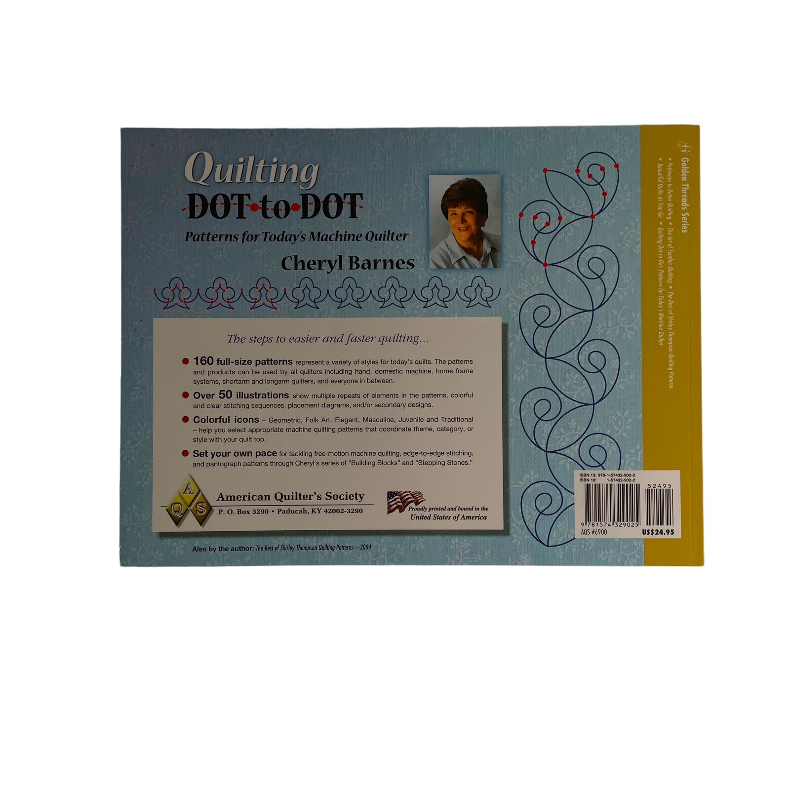 Lot 2 AQS Bundle: Quilting Dot-to-Dot, Adaptable Quilting Designs -DETAILS BELOW