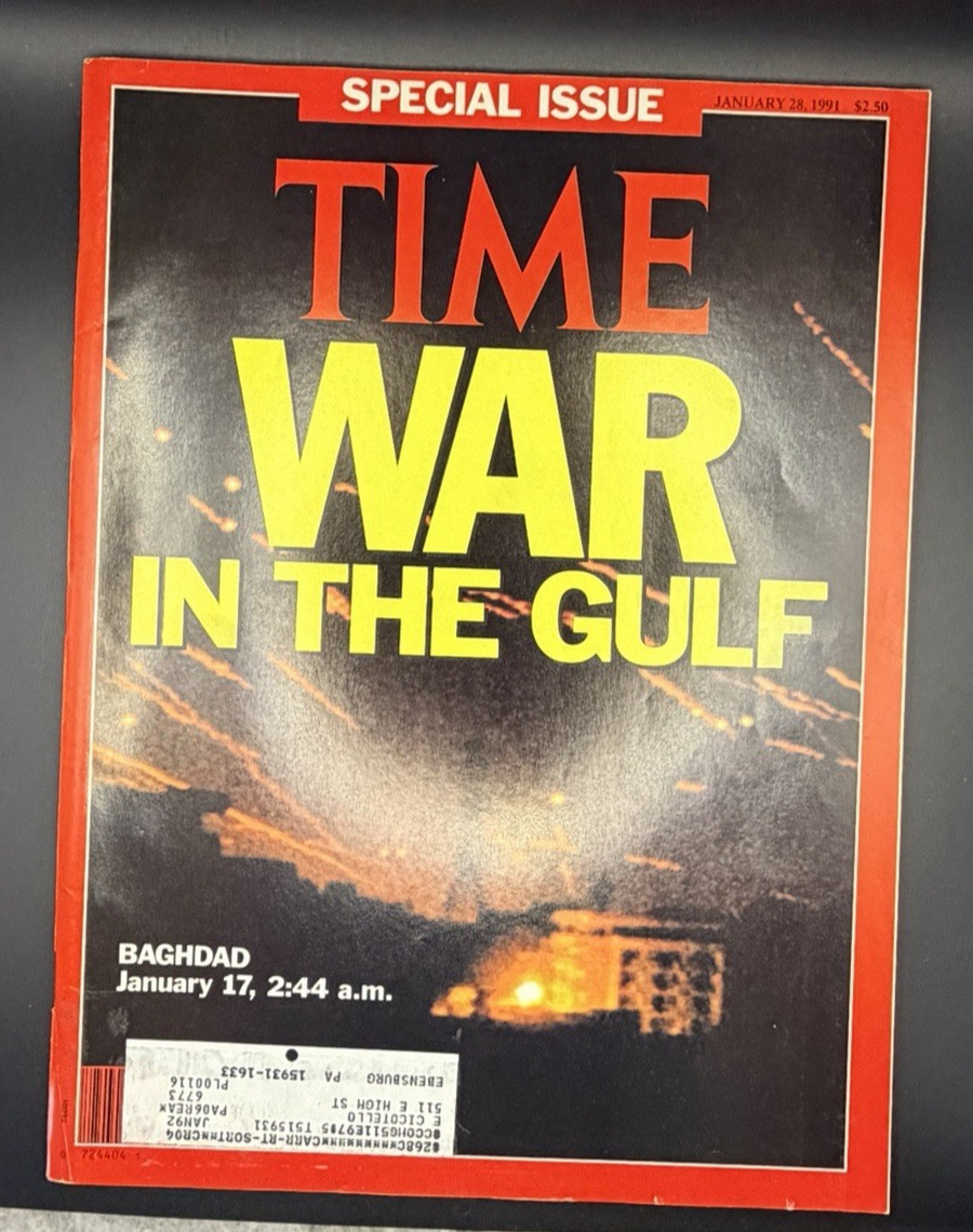 Time Magazine, War, Gulf, Special Issue Baghdad, January 28, 1991, Hussein