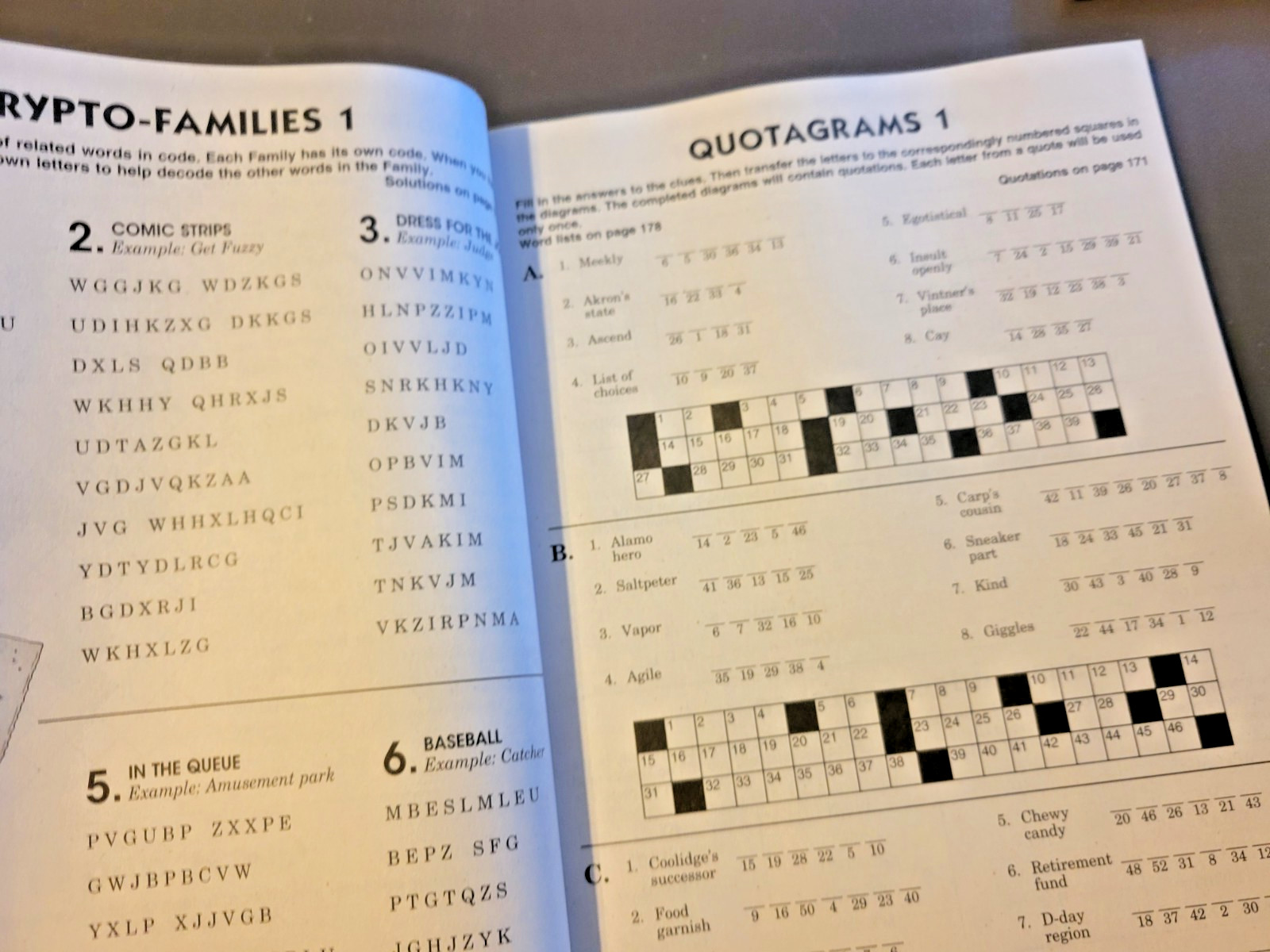 Lot of 2 Variety Puzzle Books by PENNYPRESS – Approved & Family Puzzles & Games
