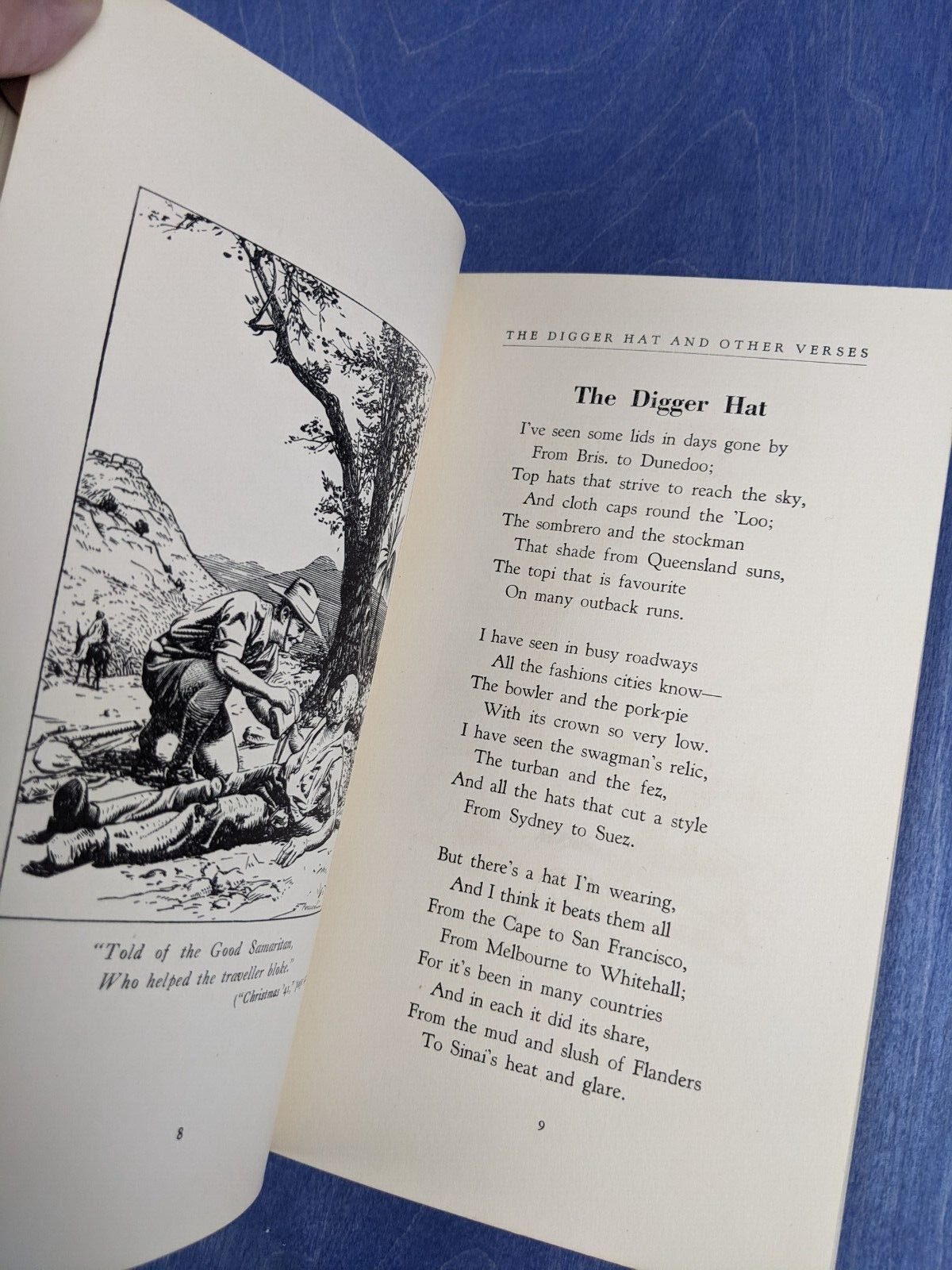 The Digger Hat & Other Verses – 1942 Tip Kelaher – Vintage WW2 Australian KIA