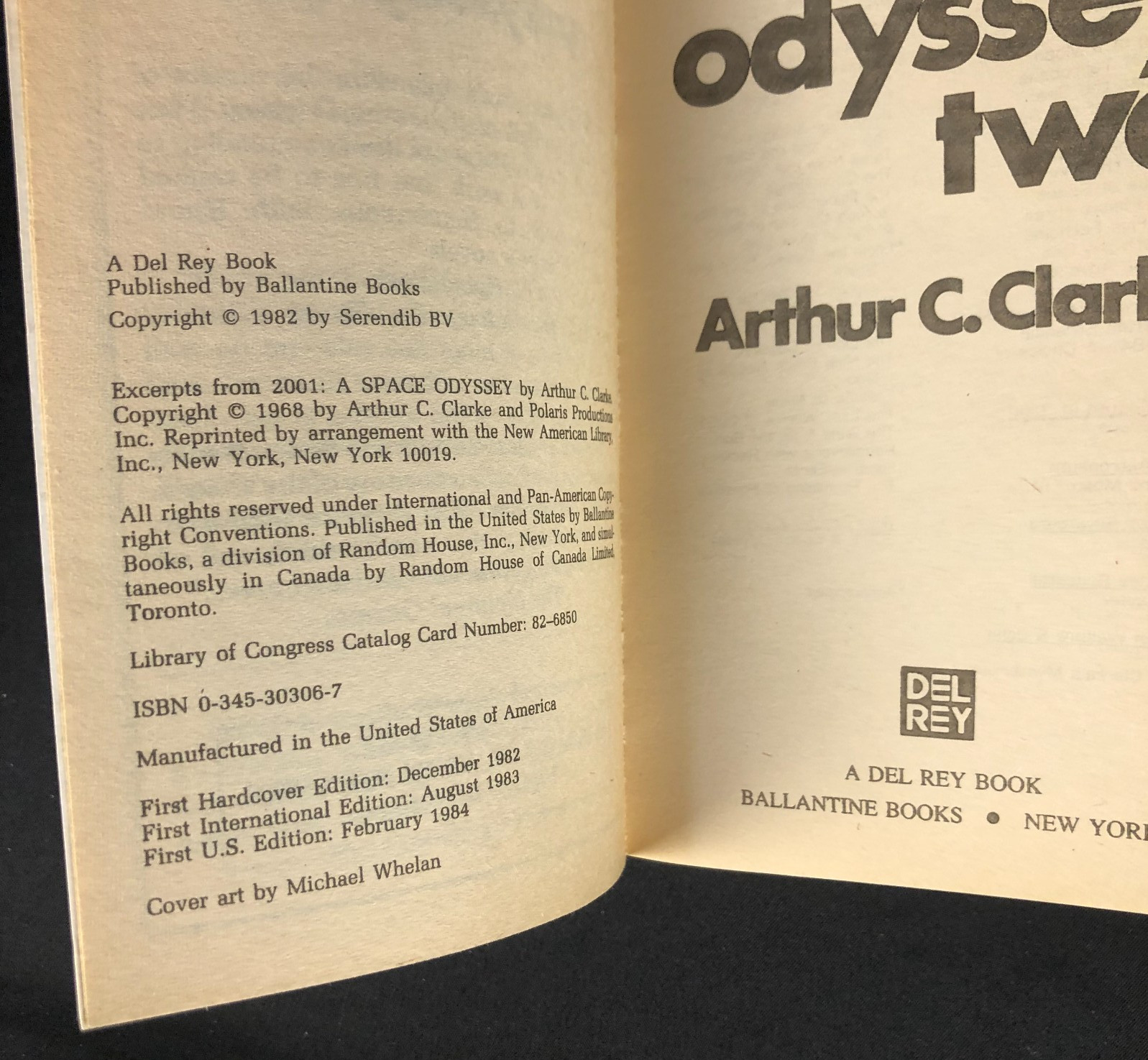 Arthur C. Clarke Vintage Paperback Book Lot of 4 2010 Odyssey Two Earthlight