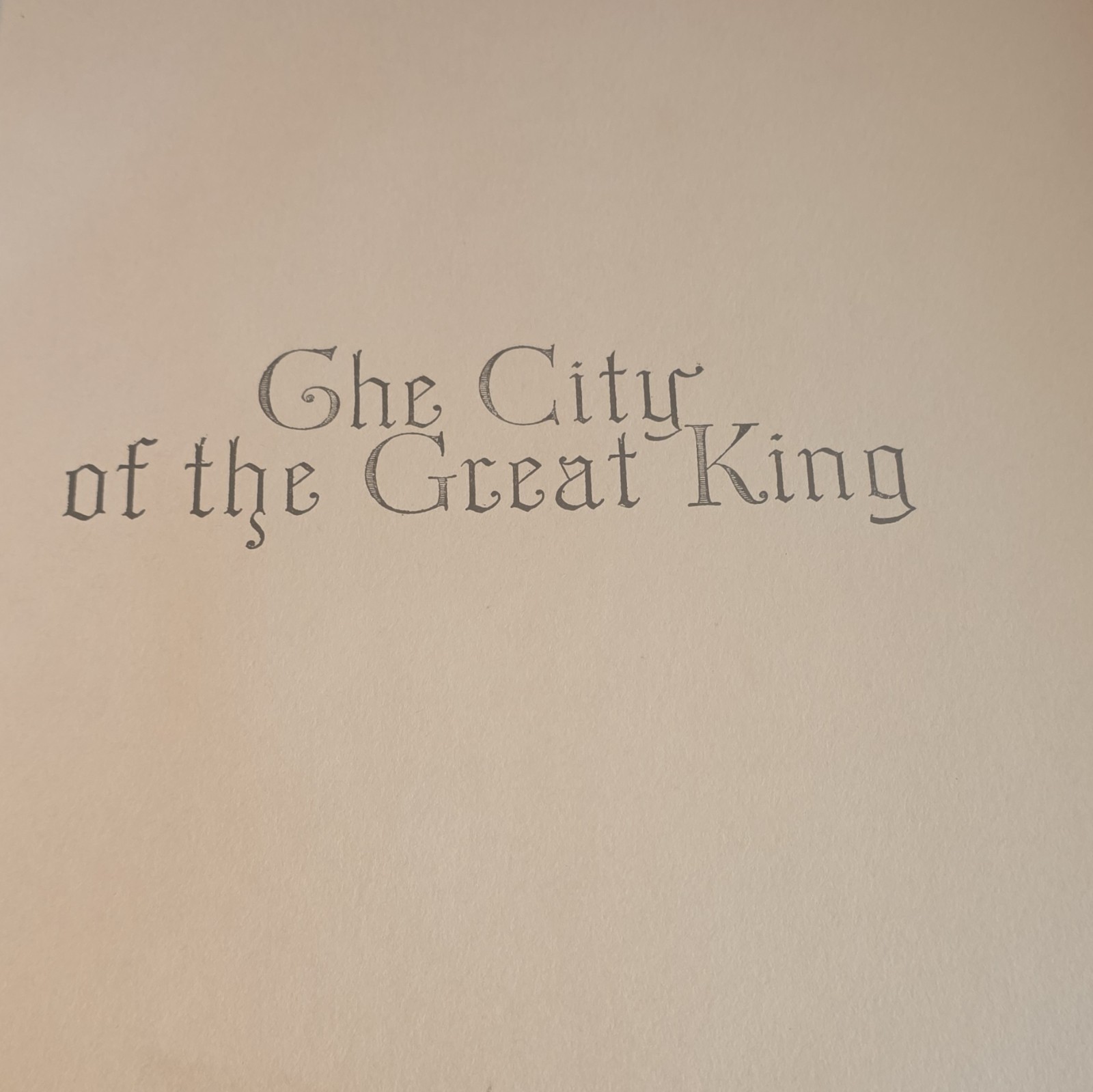 1926 The City of the Great King Holy Land Dean Cornwell 1st Ed Illustrated