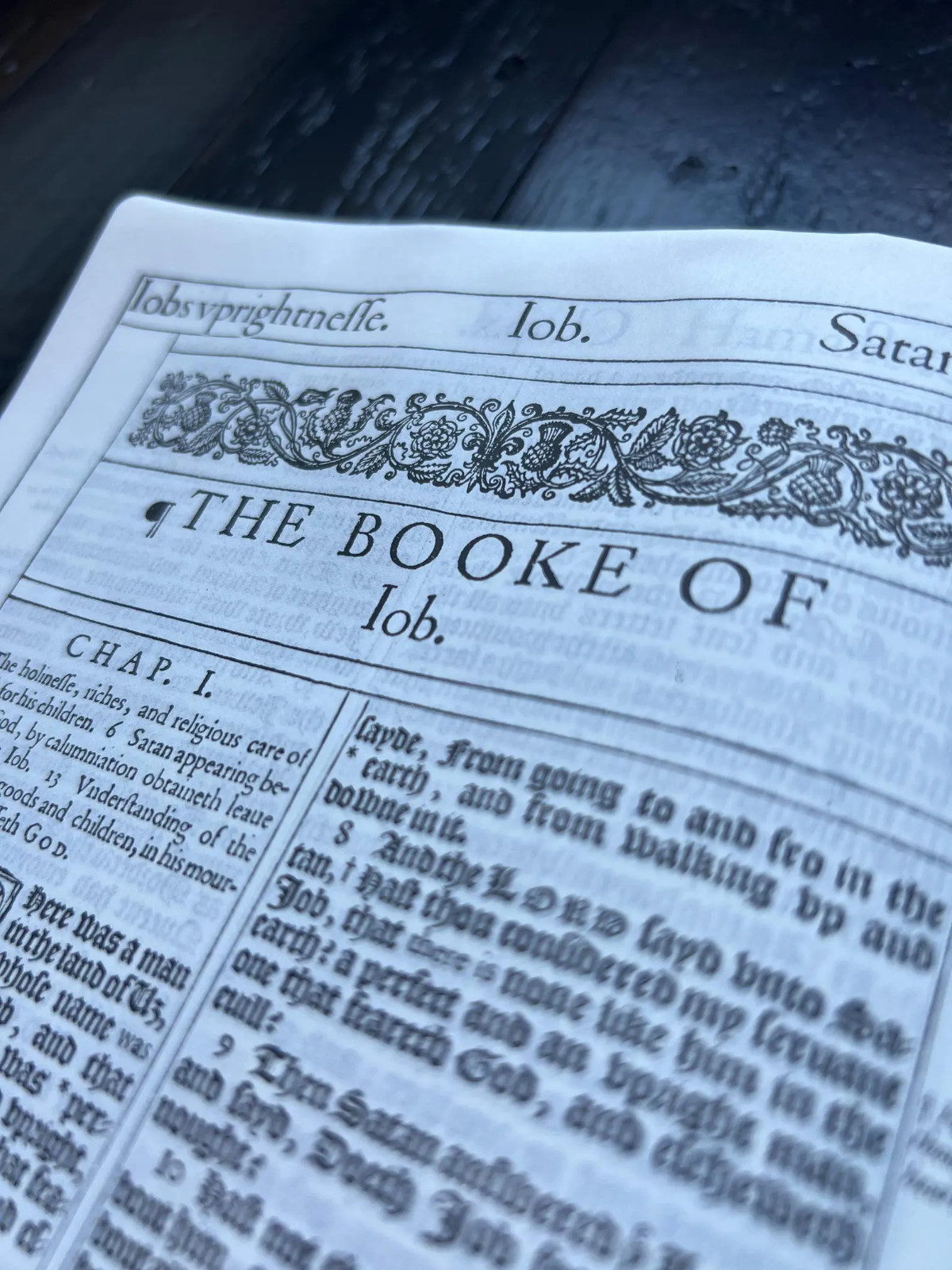 Title Page Engraving – 1611 KJB Facsimile w/ Apocrypha: All Original 1st Edition
