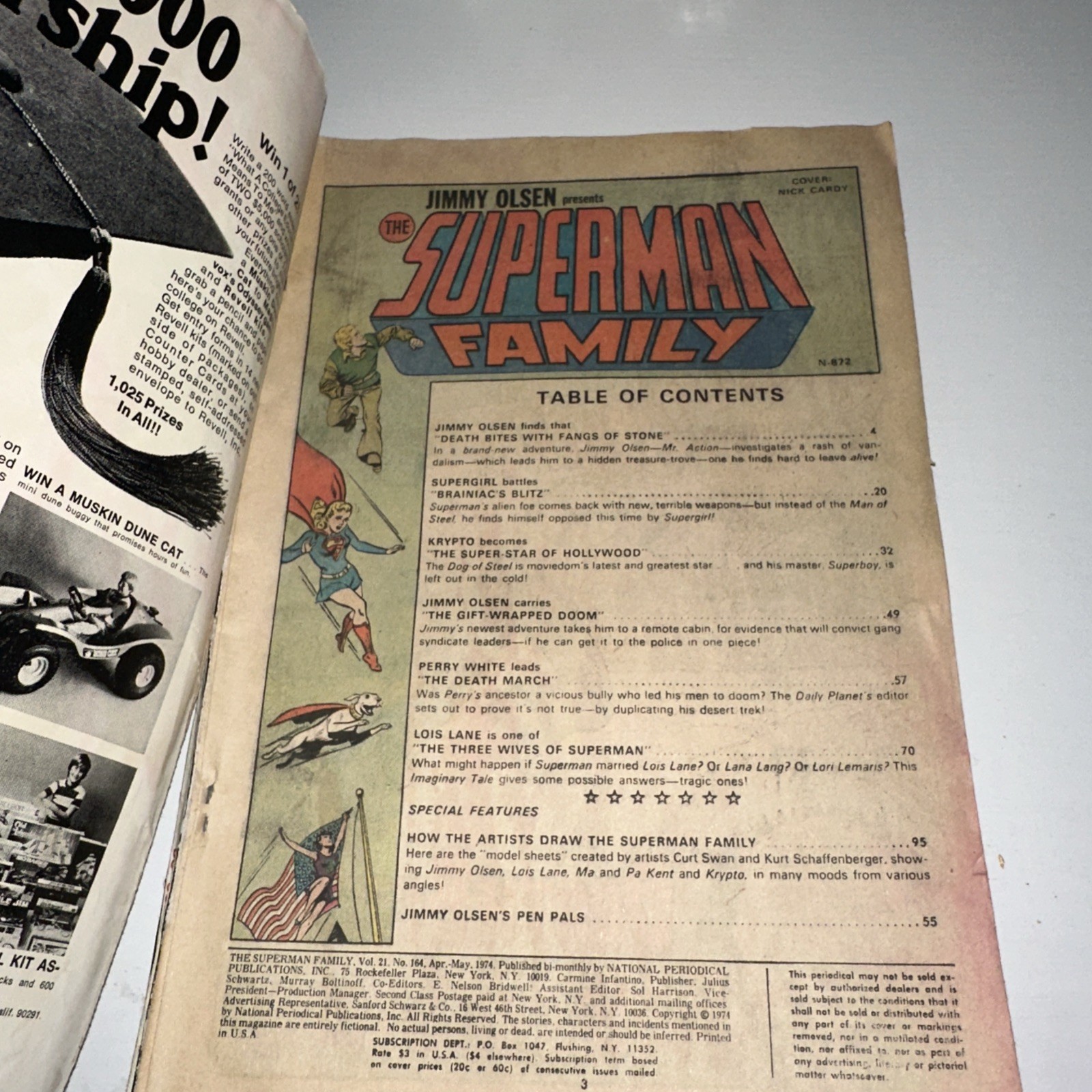 SUPERMAN FAMILY # 164, MAY 1974, 100 PAGES!