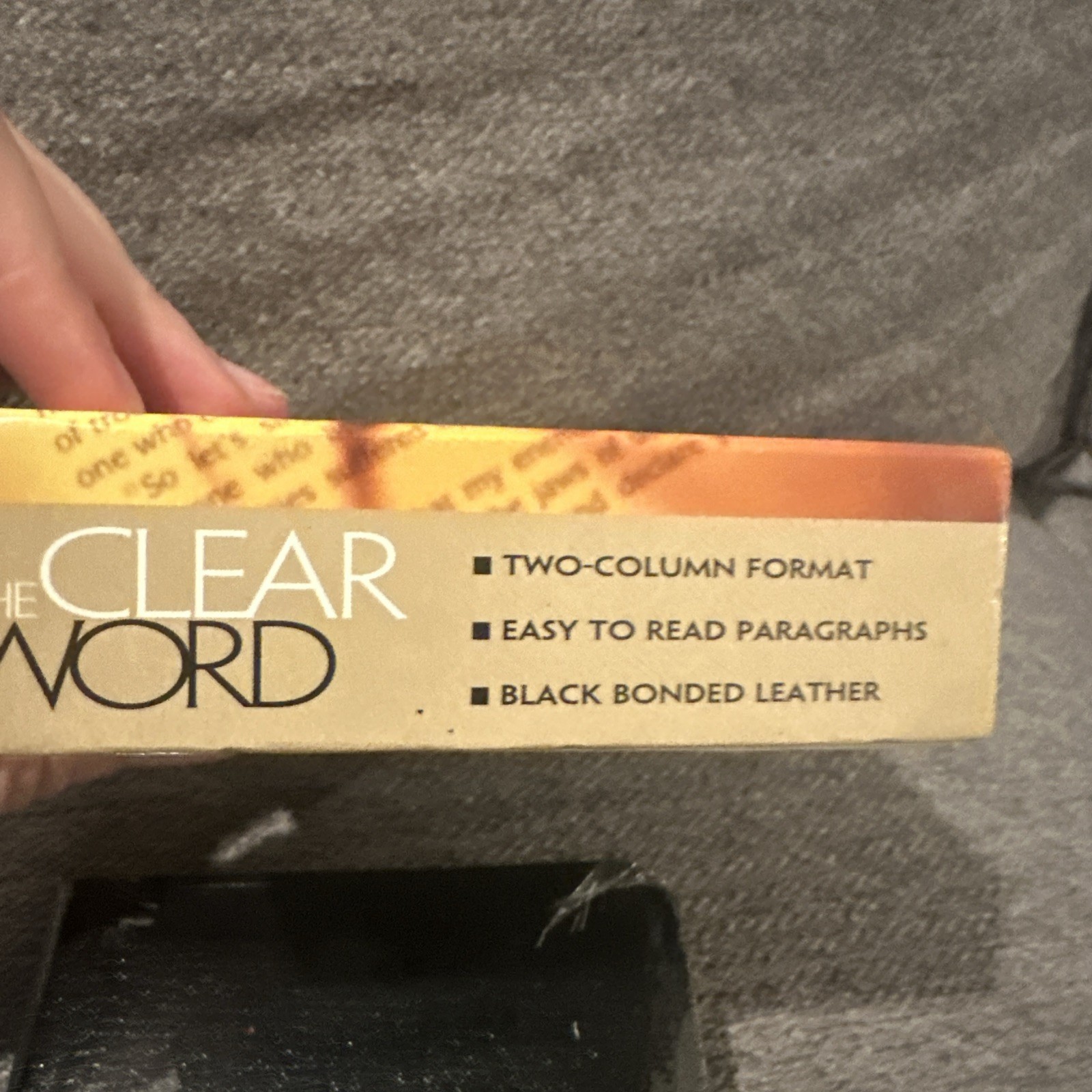The Clear Word Pocket Edition Black Bonded Leather By Jack Blanco