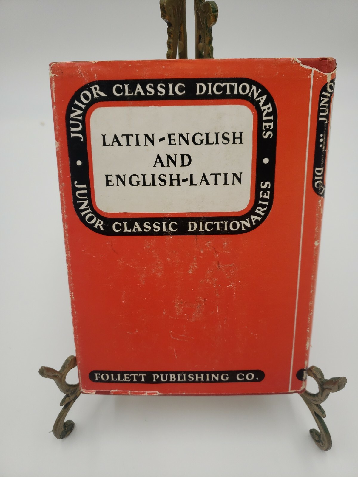 Junior Classic Latin~English Finger Index Hardcover Dust Jacket 16th Print 1960