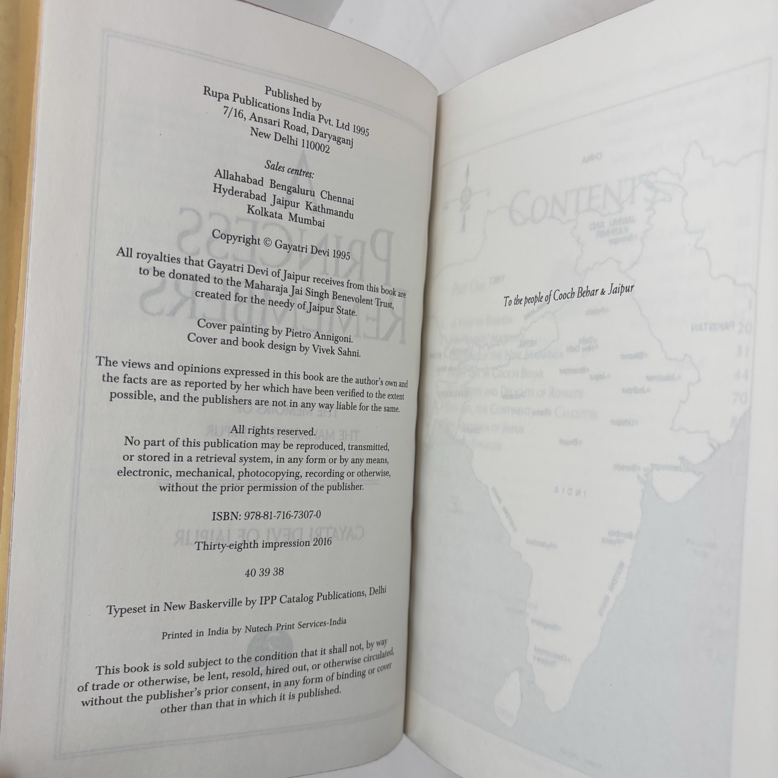 A Princess Remembers: the Memoirs of the Maharani of Jaipur, Devi, Leather Bound