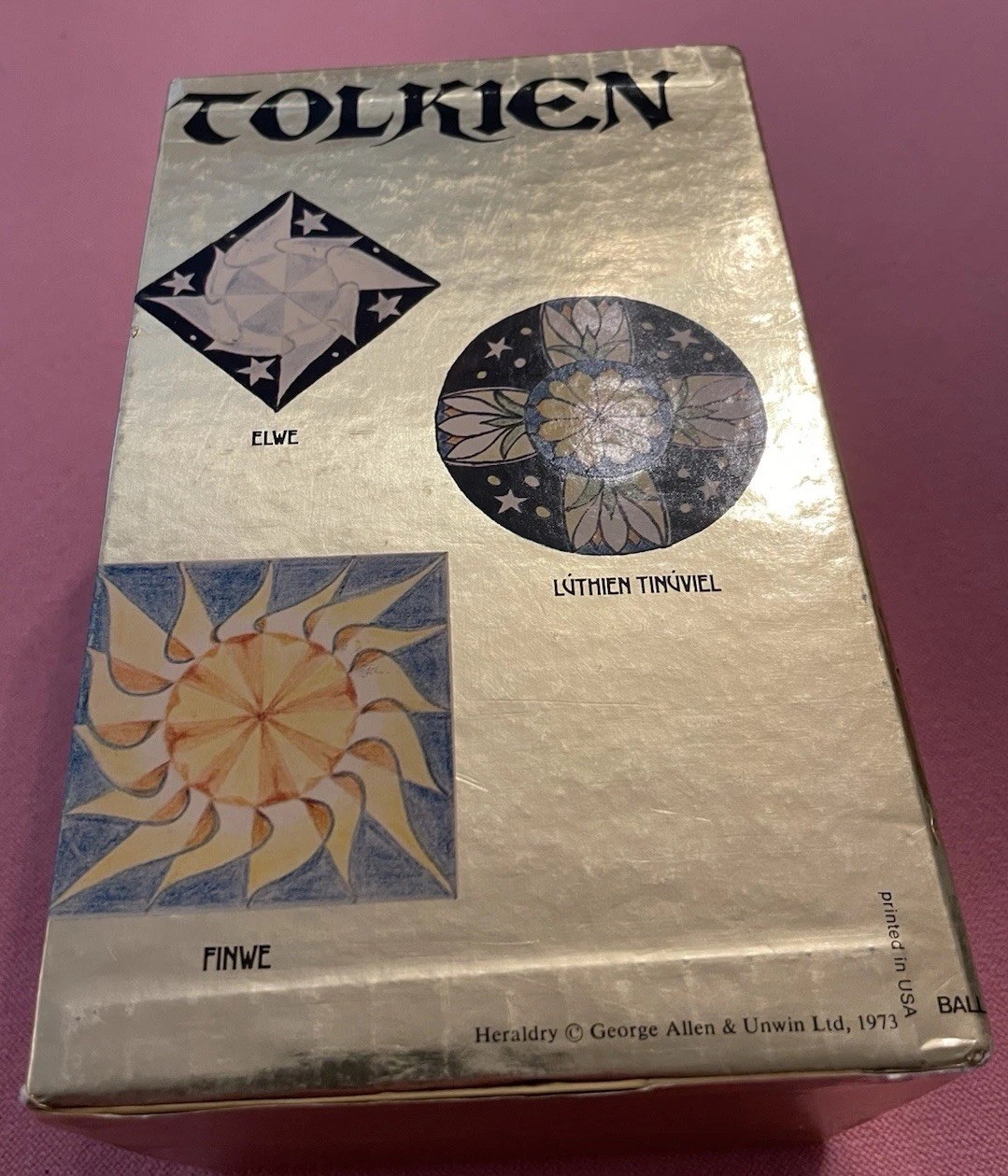 J.R.R. Tolkien Hobbit & Lord of the Rings Gold Slipcase Set Ballantine 1981 LOTR
