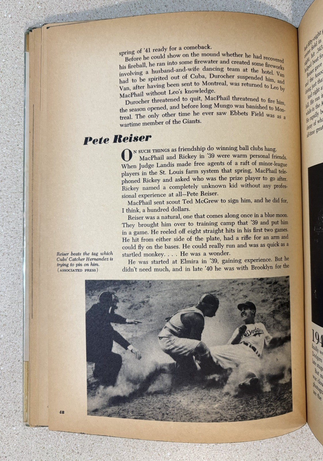 The Rhubarb Patch Brooklyn Dodgers 1954 HC DJ 1st ed Ruth Reese Robinson Snider