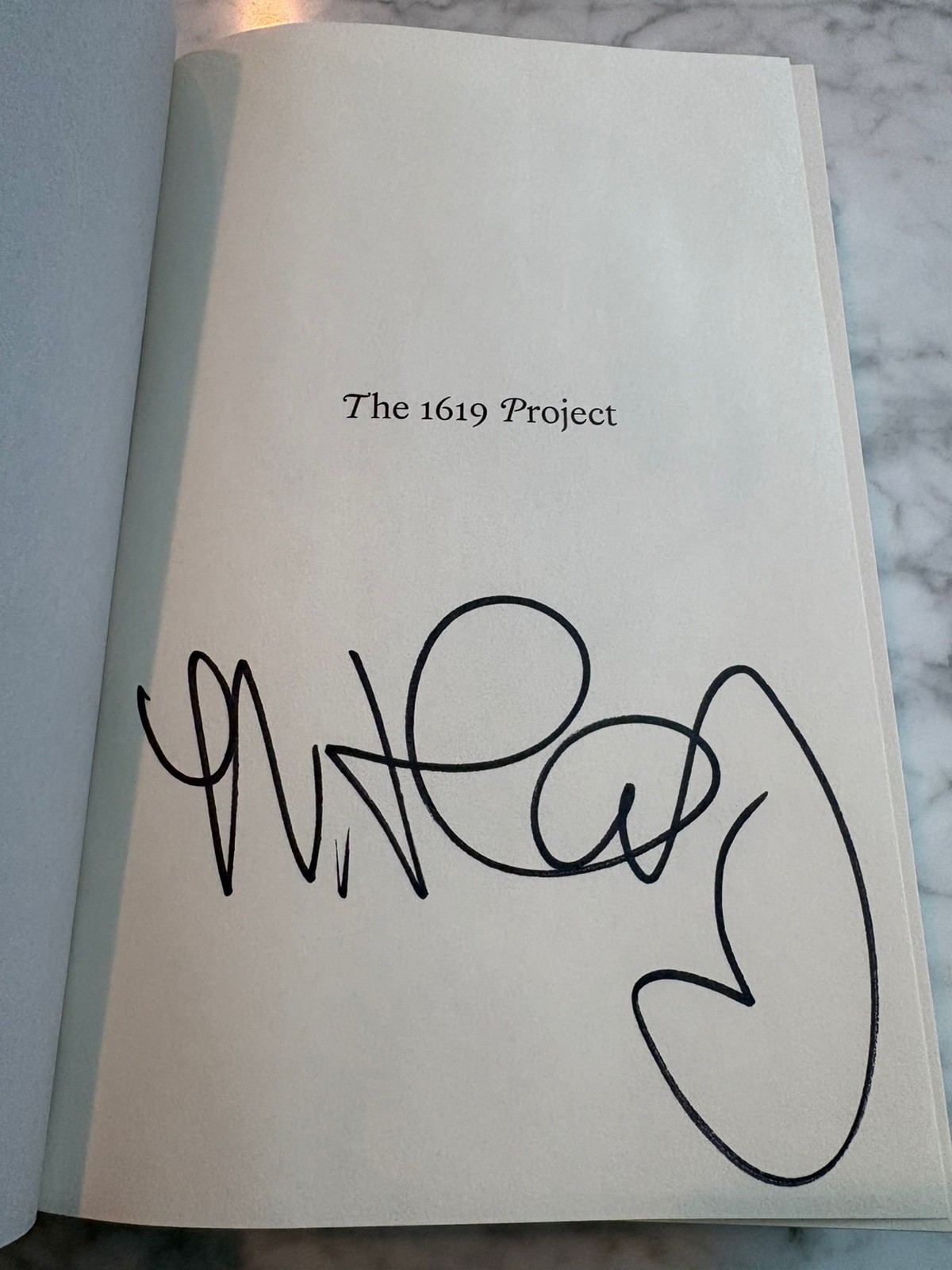 SIGNED The 1619 Project: A New Origin Story Nikole Hannah-Jones Hardcover