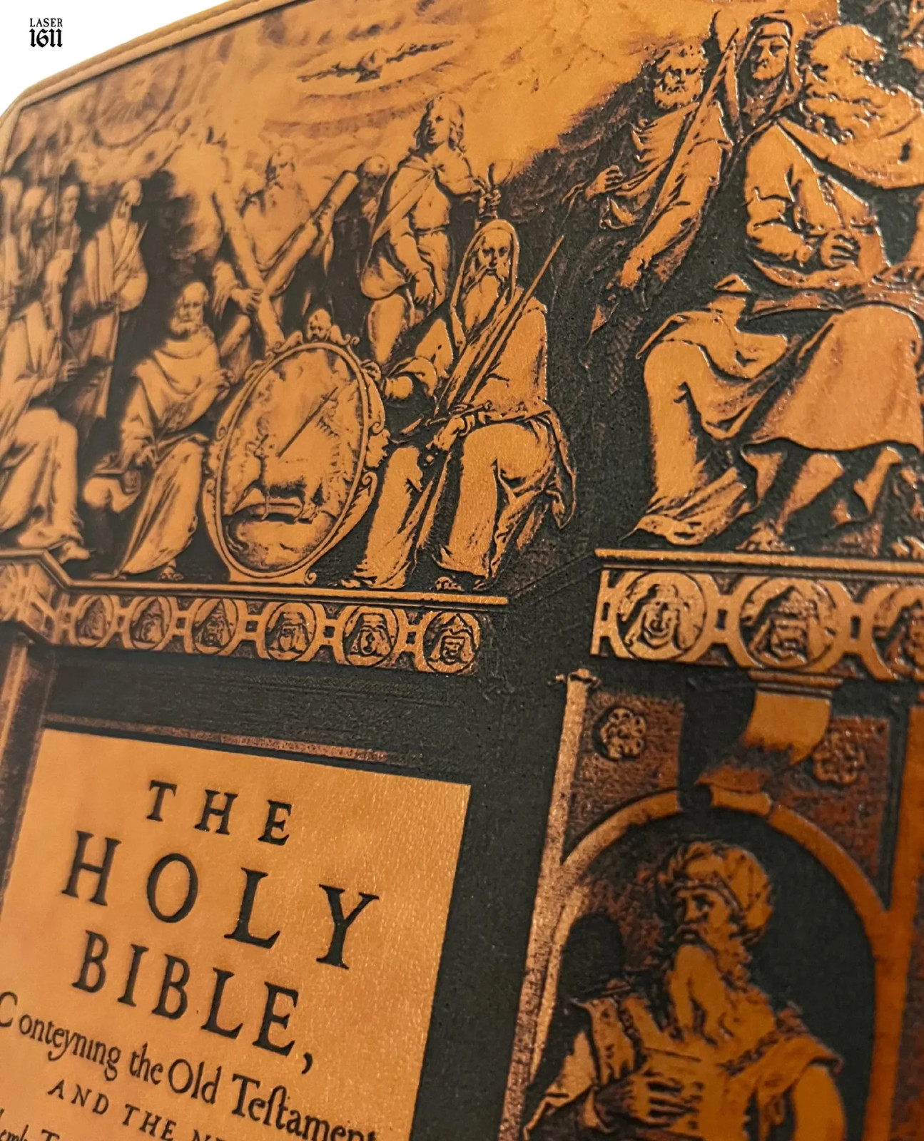 Title Page Engraving – 1611 KJB Facsimile w/ Apocrypha: All Original 1st Edition