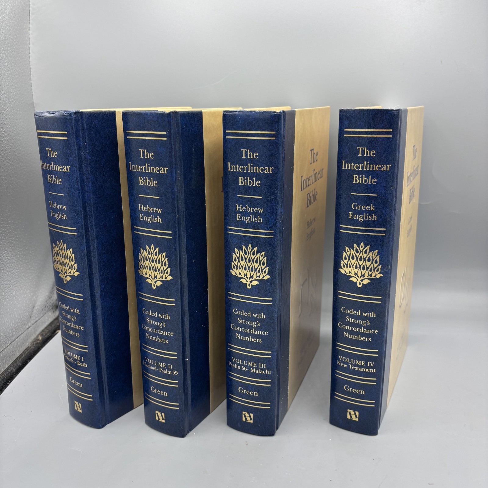 The Interlinear Bible Hebrew-Greek-English 4 Volume Set Hardcover Complete SET!