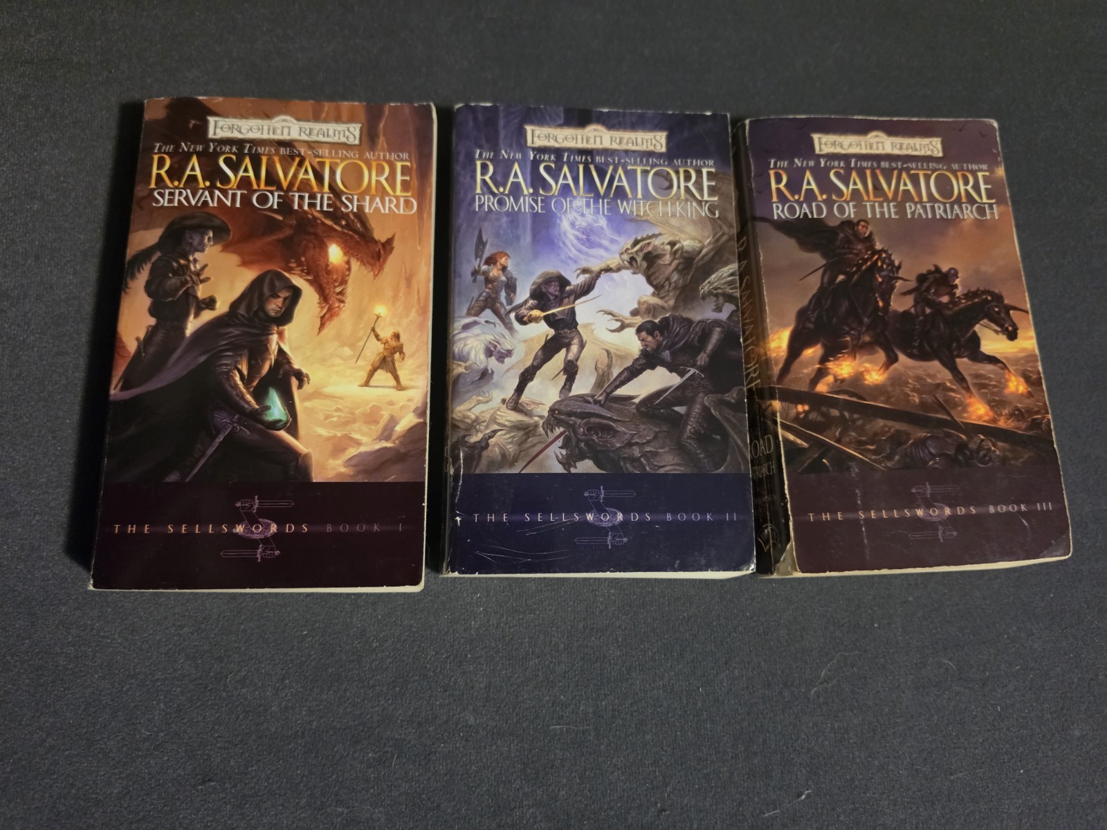 Forgotten Realms Sellswords COMPLETE Trilogy R.A. Salvatore Lot of 3 Paperback