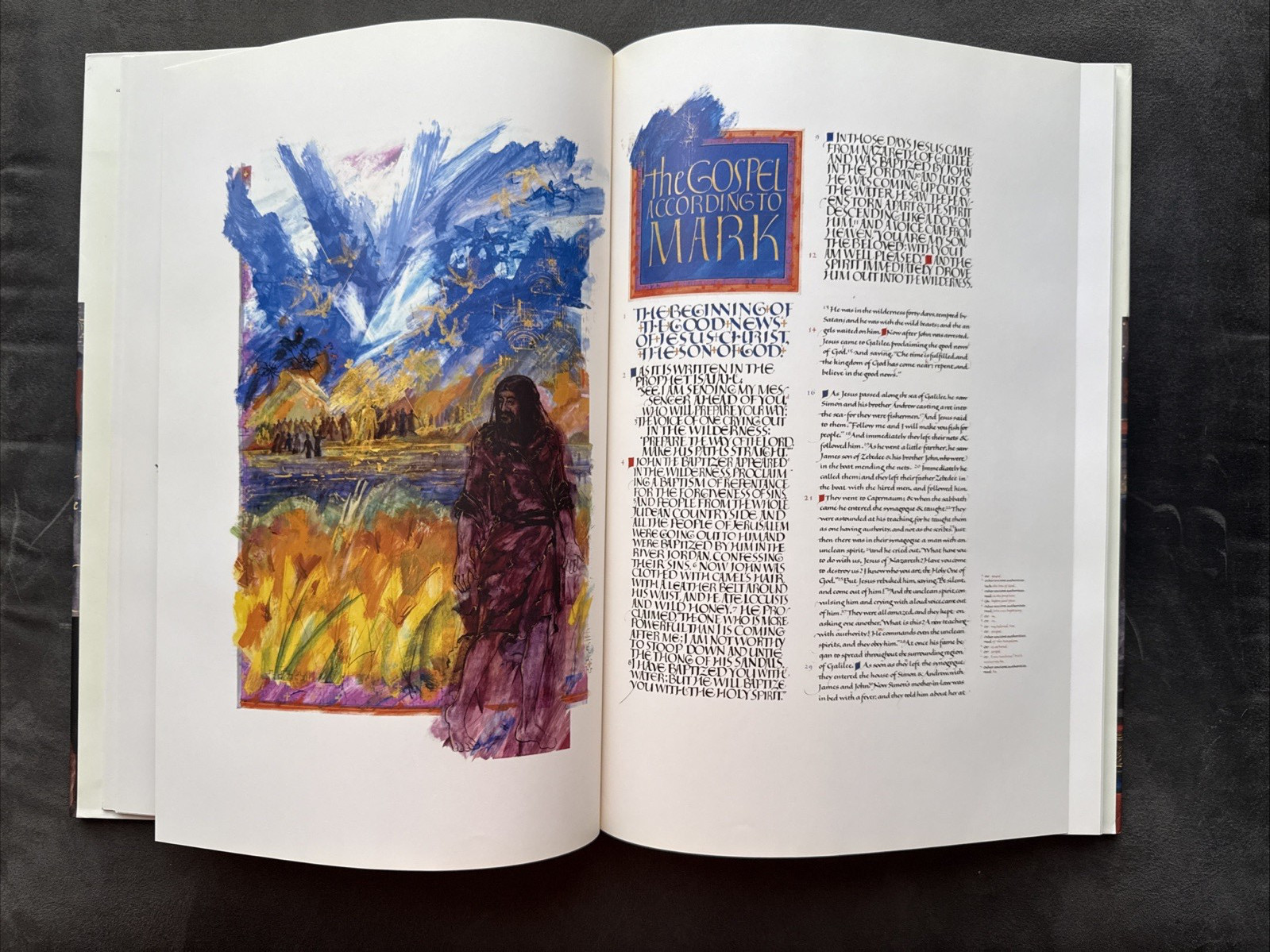 The Saint John’s Bible Gospels and Acts by Donald Jackson Hardcover 2005
