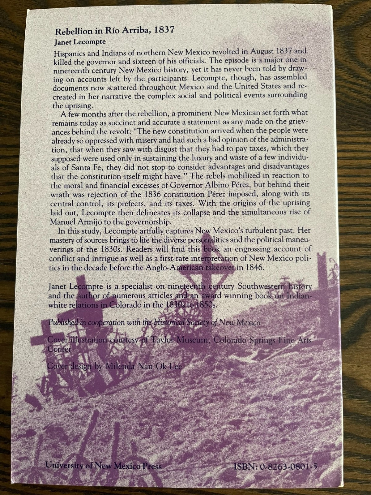 REBELLION IN RIO ARRIBA 1837 By Janet Lecompte Paperback 1985: VG