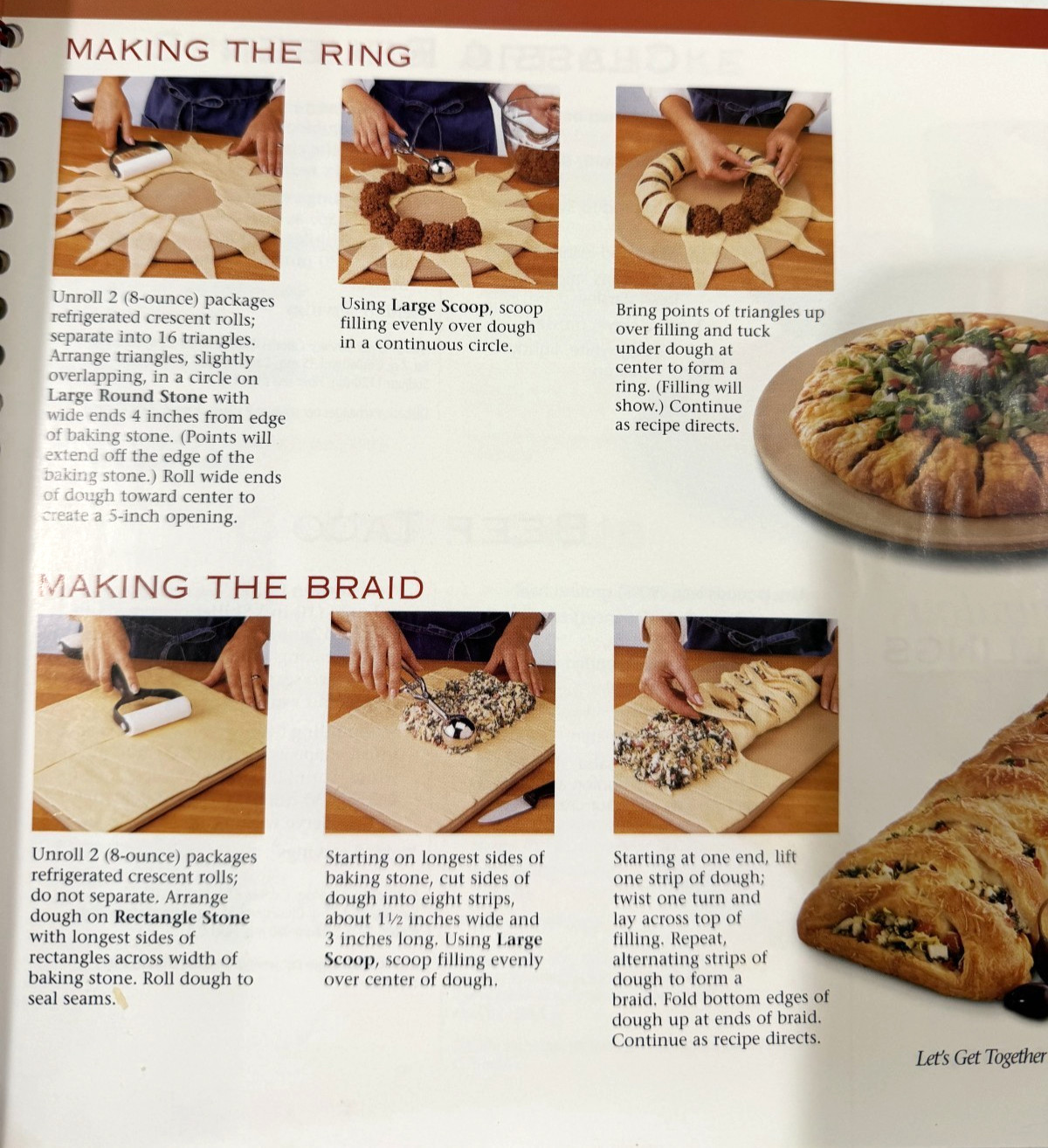 Vintage Pampered Chef Spiral Bound and Paperbound Cookbooks Lot of 5