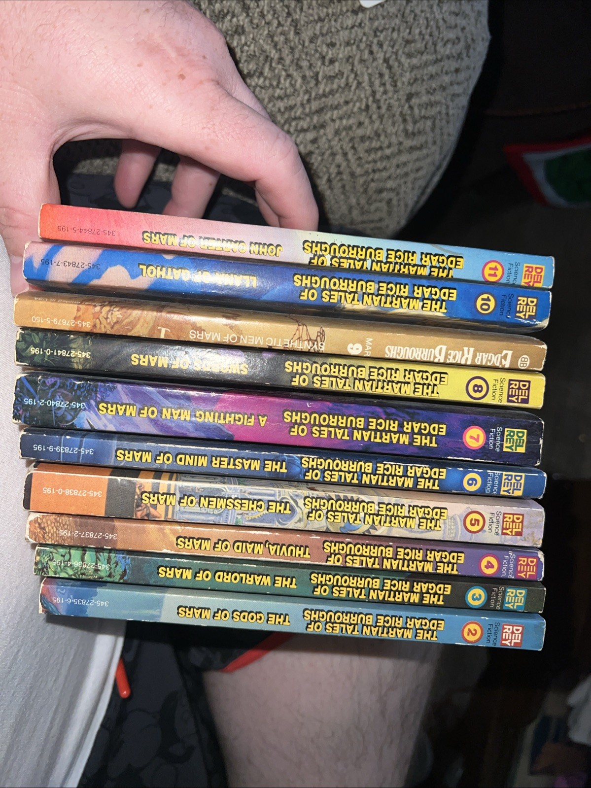 The Martian Tales of Edgar Rice Burroughs Lot of 10 Vols. 2 3 4 5 6 7 8 9 10 11