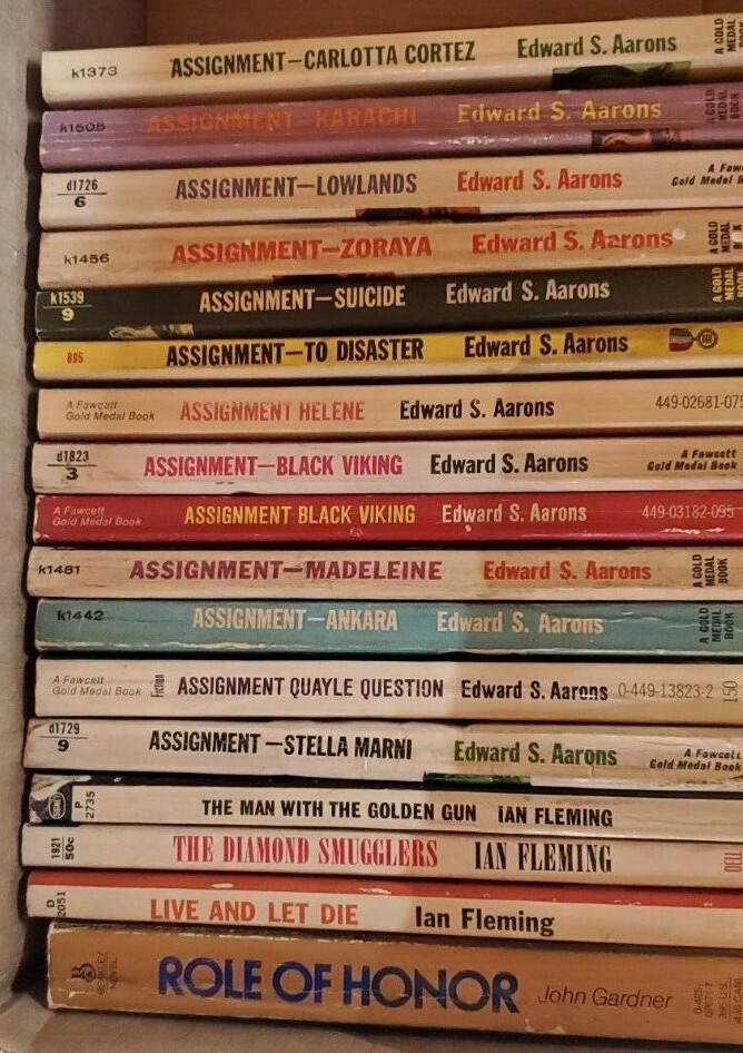 Espionage Books James Bond Sam Durell Nick Carter Complete Your Collection #1