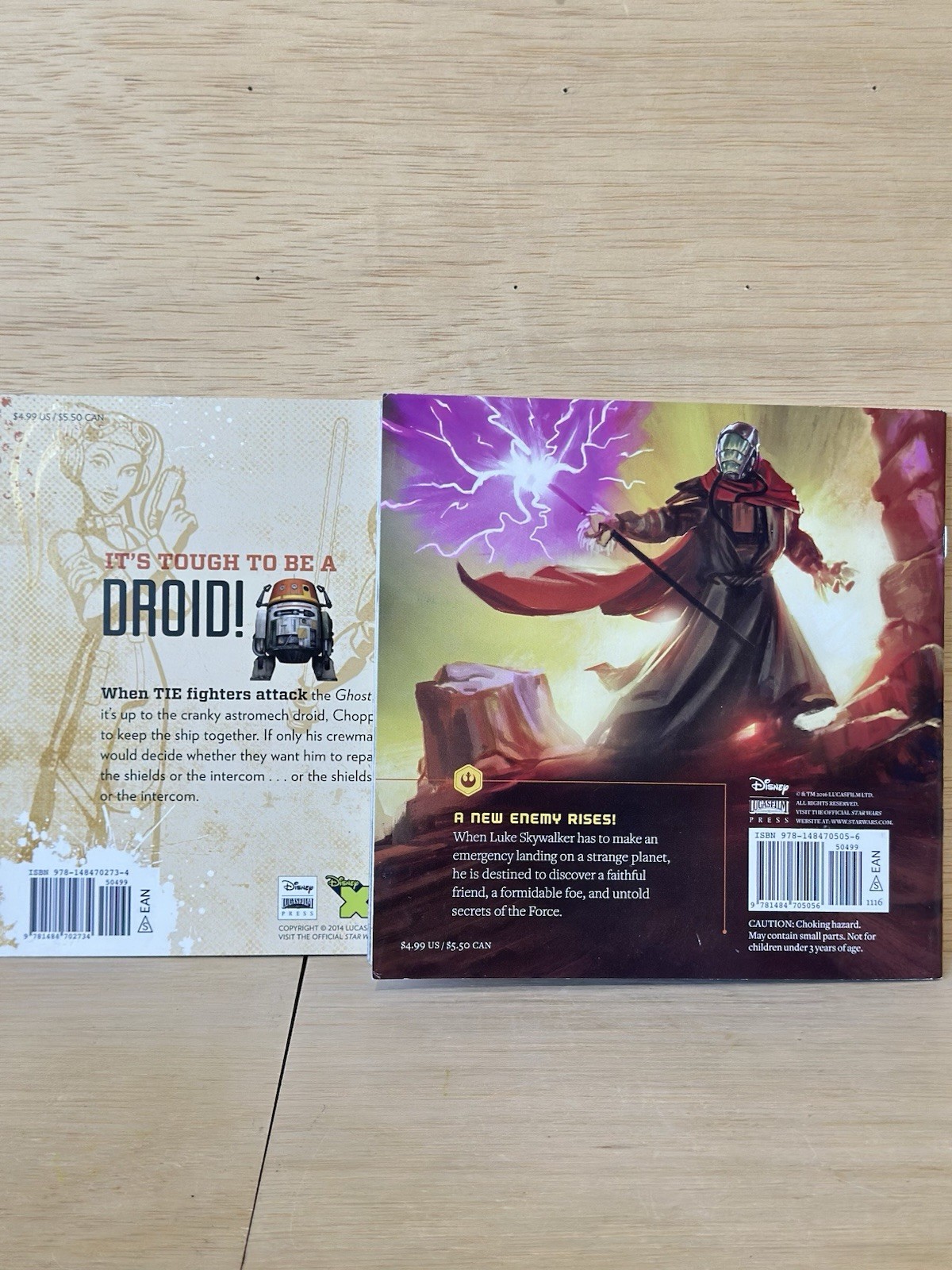 2-Star Wars Luke & the Lost Jedi Temple – & 1 Star War Rebels Includes Stickers