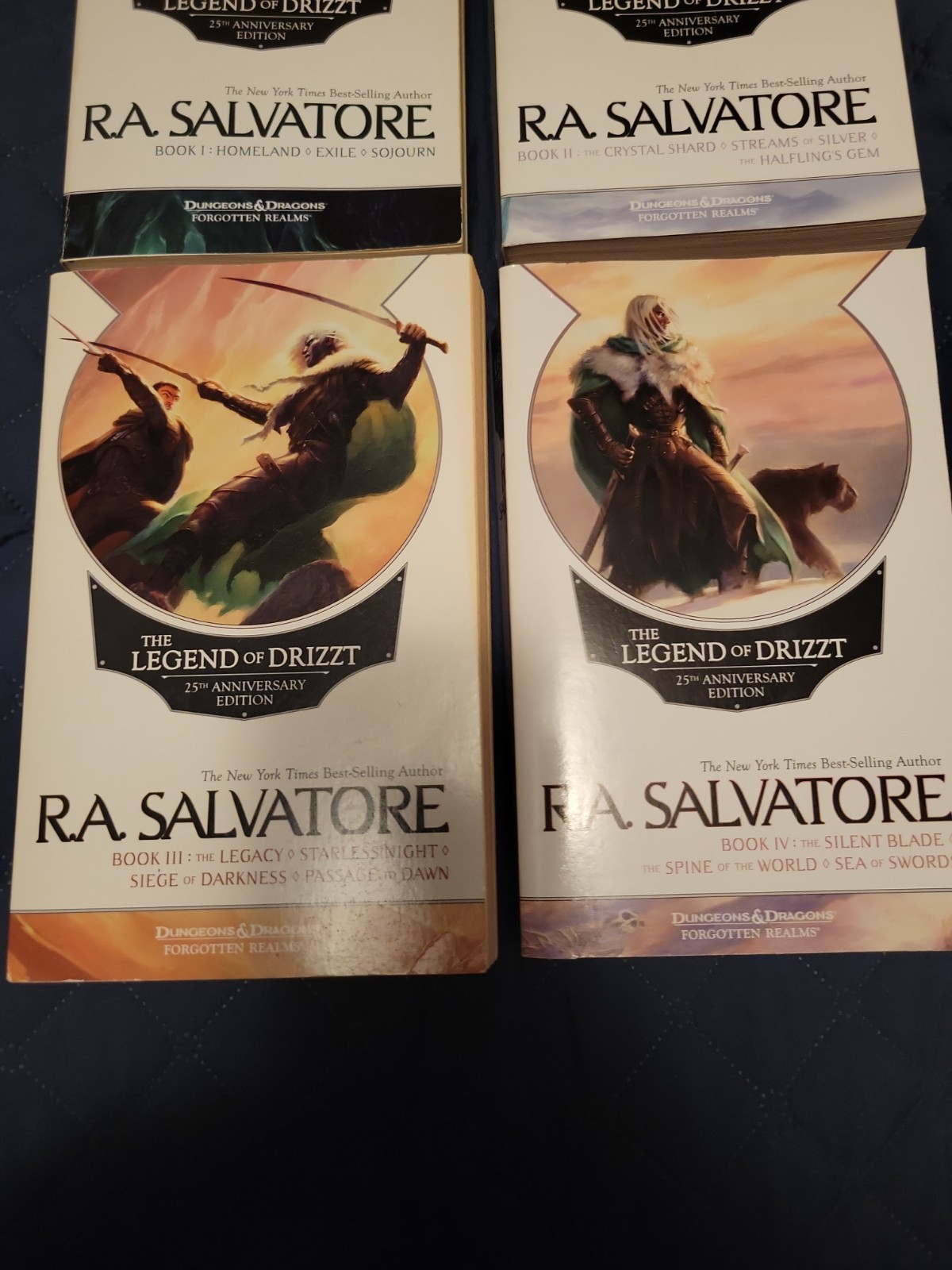 The Legend of Drizzt 25th Anniversary Edition By R.A Salvatore Full Set PB I-IV