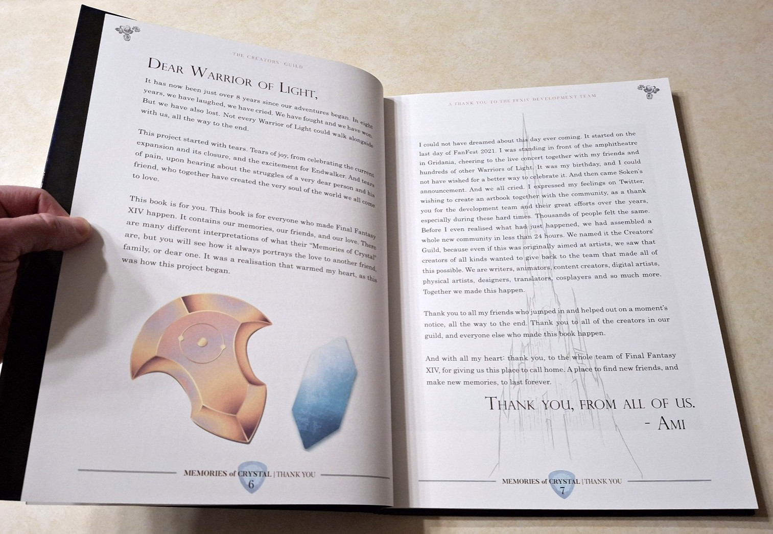 Final Fantasy XIV 14 FF14 Memories of Crystal Fan Art Book Hardcover Square Enix