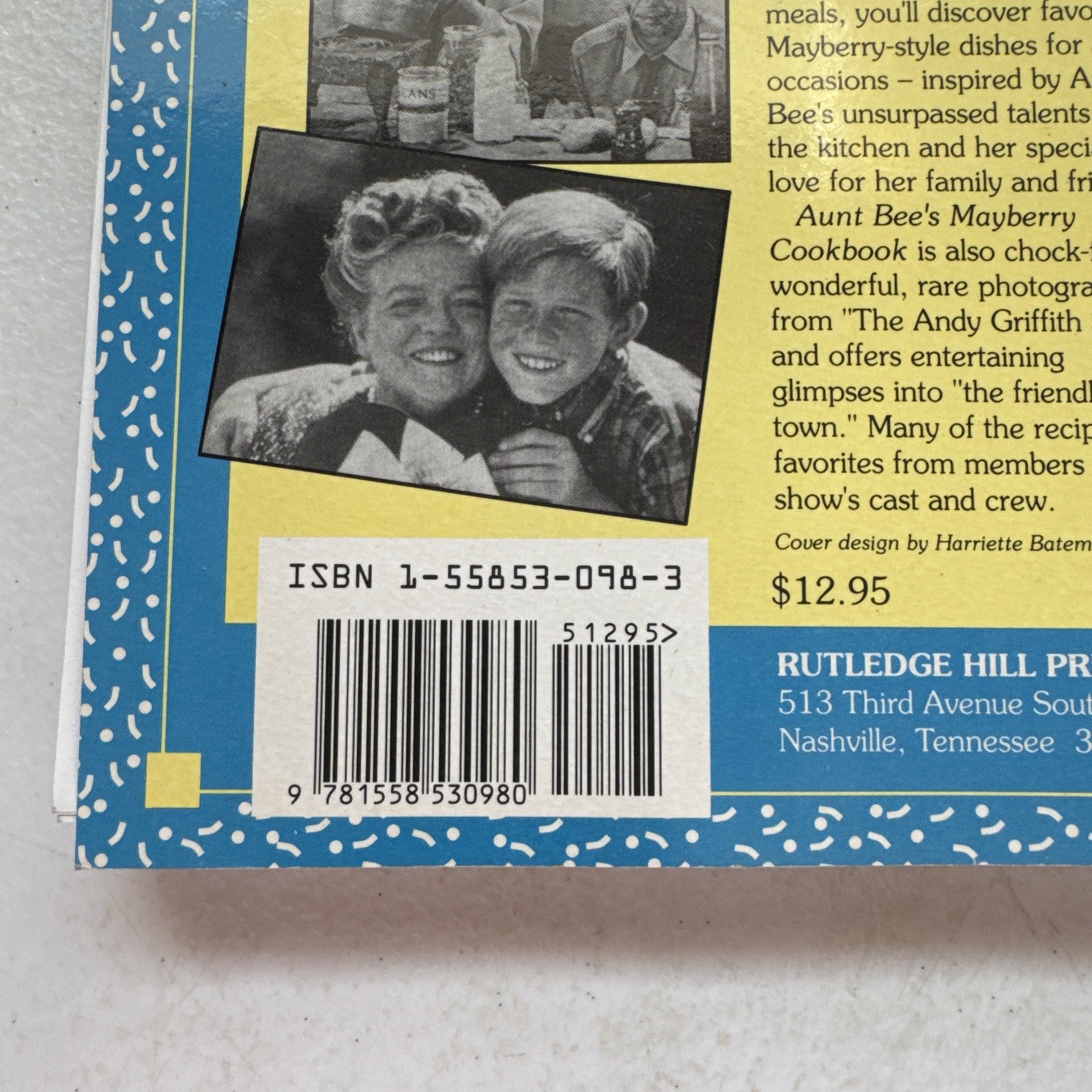 Aunt Bee’s Mayberry Cookbook Spiral Bound by Ken Beck and Jim Clark