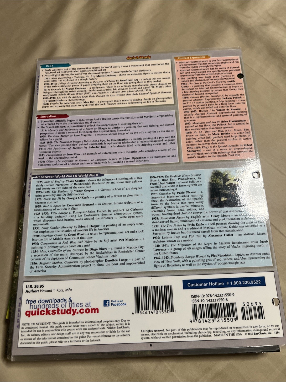 Quick Study Academic Art History 2 by Howard T. Katz (2010, Book, Other)