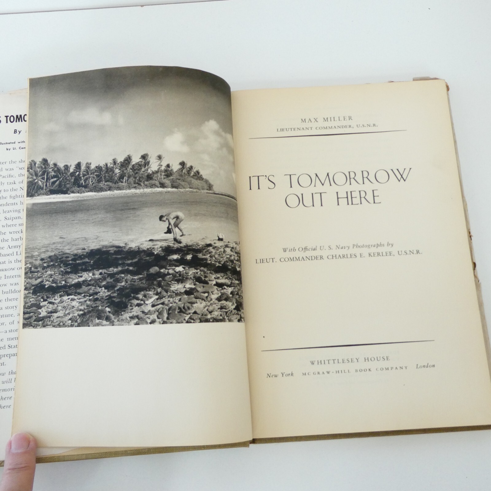 Max Miller The Far Shore & Its Tomorrow Out Here 1st Edition WW2 US Navy photos