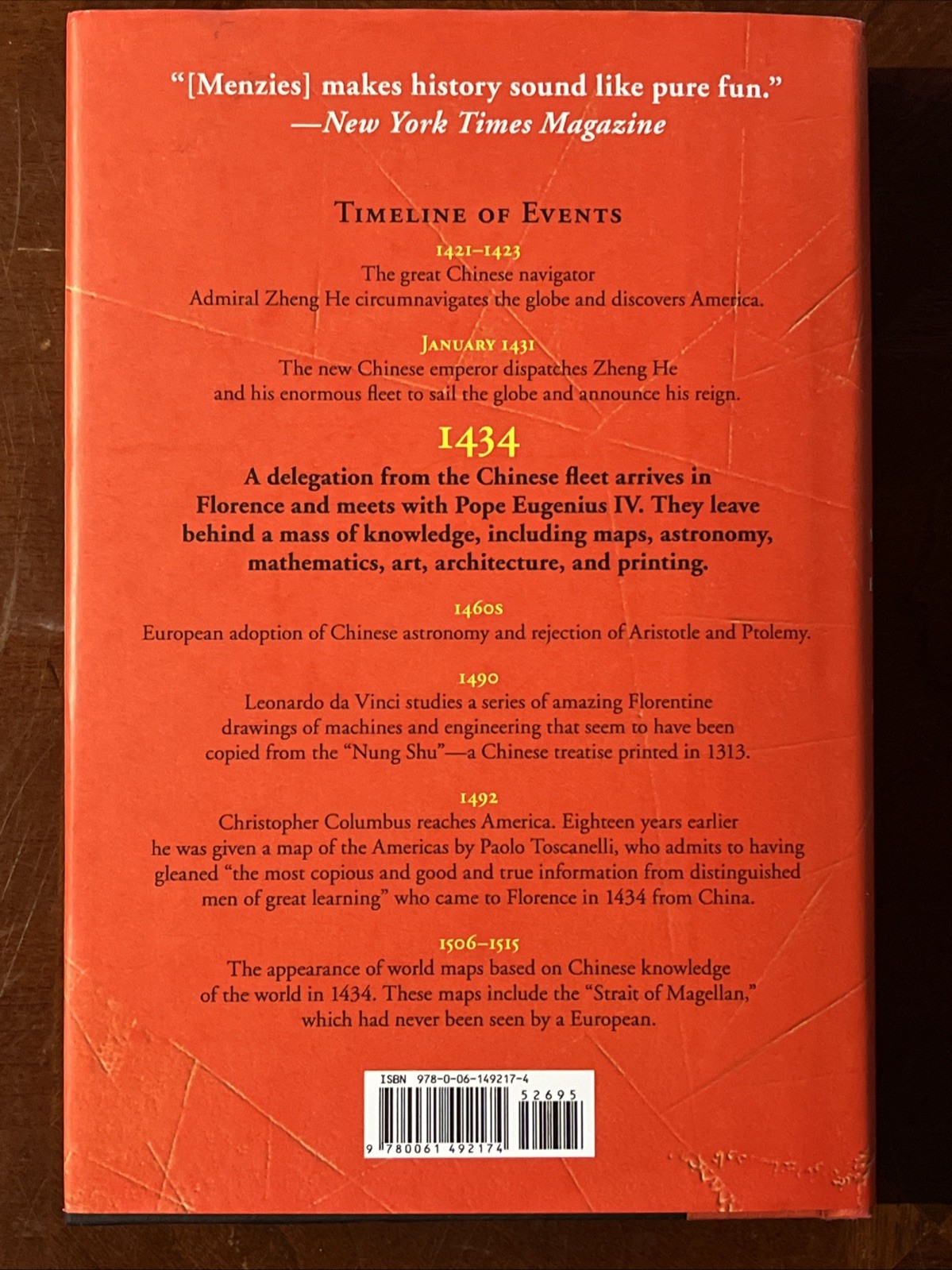 1434 by Gavin Menzies (2008, Hardcover, First Edition/1st Printing, Dust Jacket)