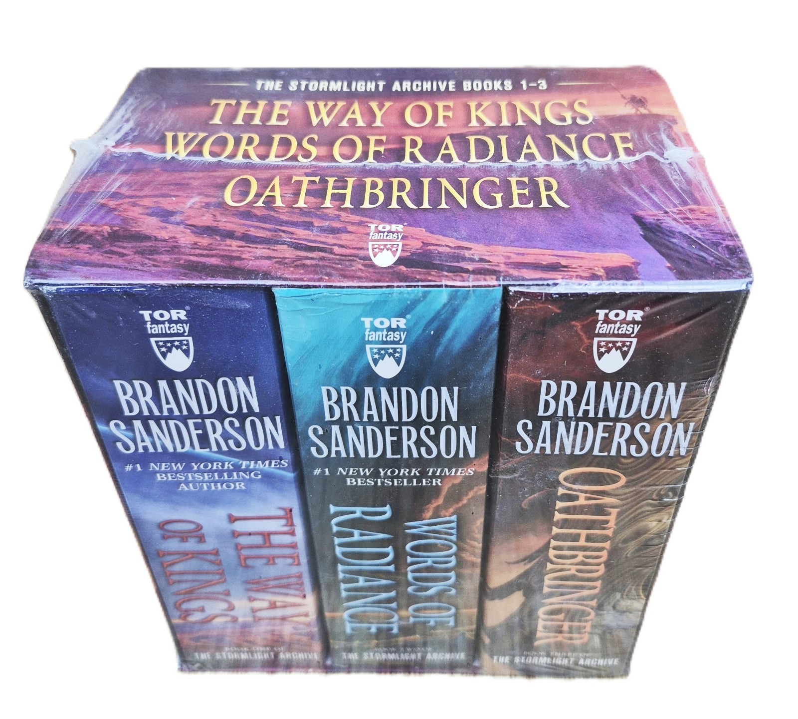 BOOK Brandon Sanderson Stormlight Archive Books 1-3 Paperback Set – SEALED NEW
