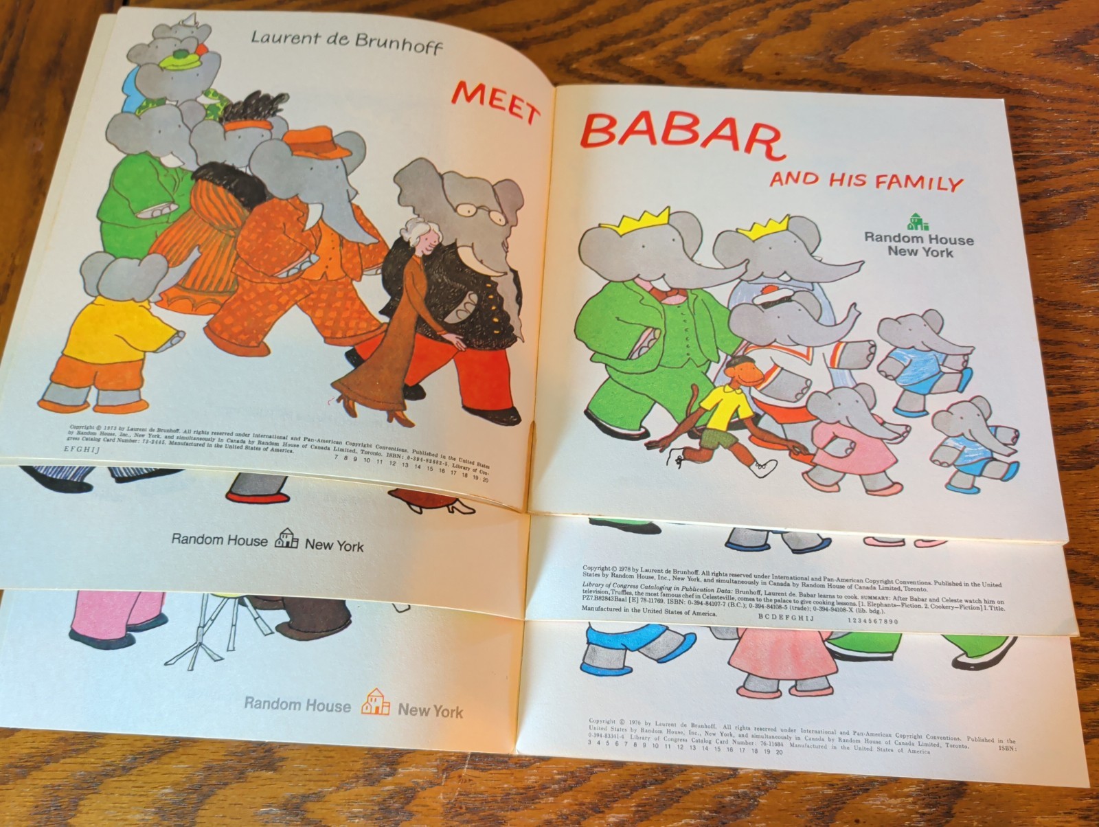Collection Of Three Babar Random House Pictureback Books