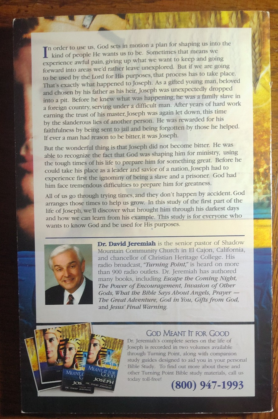 God Meant It for Good: The Life of Joseph (Vol. 1) Study Guide by David Jeremiah