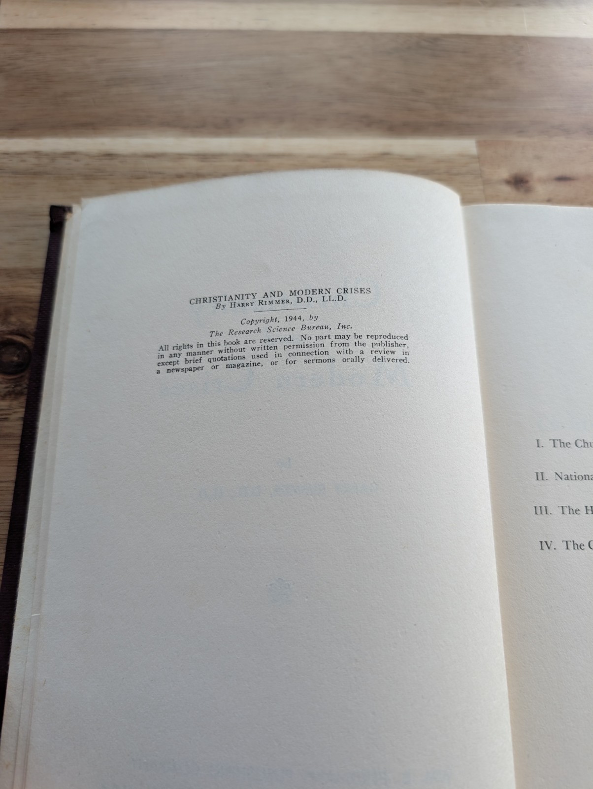 Christianity And Modern Crises By Harry Rimmer, 1944