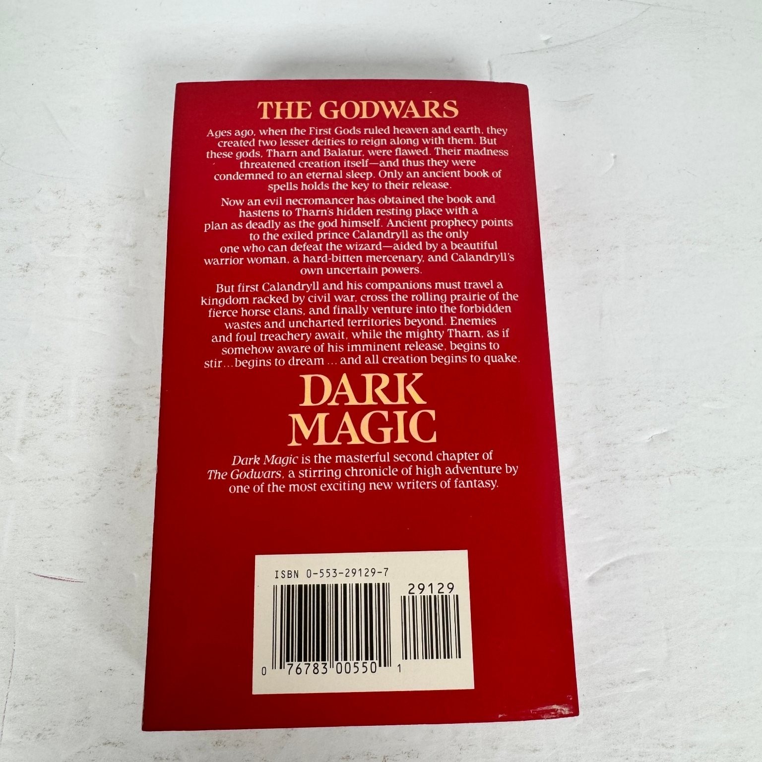 Dark Magic Angus Wells 1992 First Edition The Godwars Book 2 Bantam Spectra