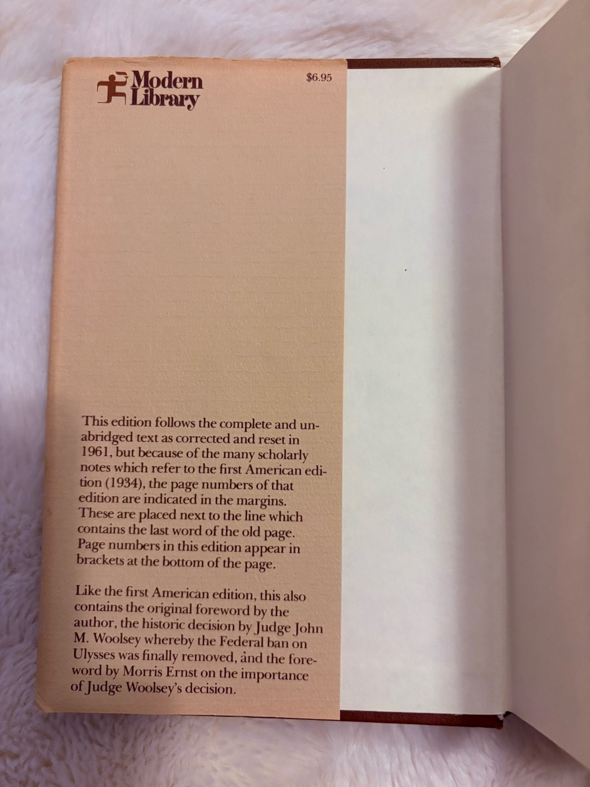 Modern Library Ulysses James Joyce Hardcover Dust Jacket Unabridged 1961