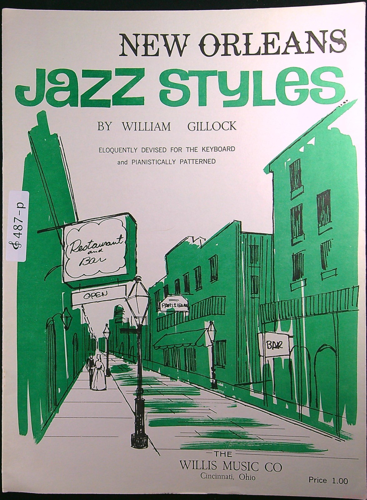 Vintage New Orleans Jazz Styles William Gillock Piano Solo Music Book 487p